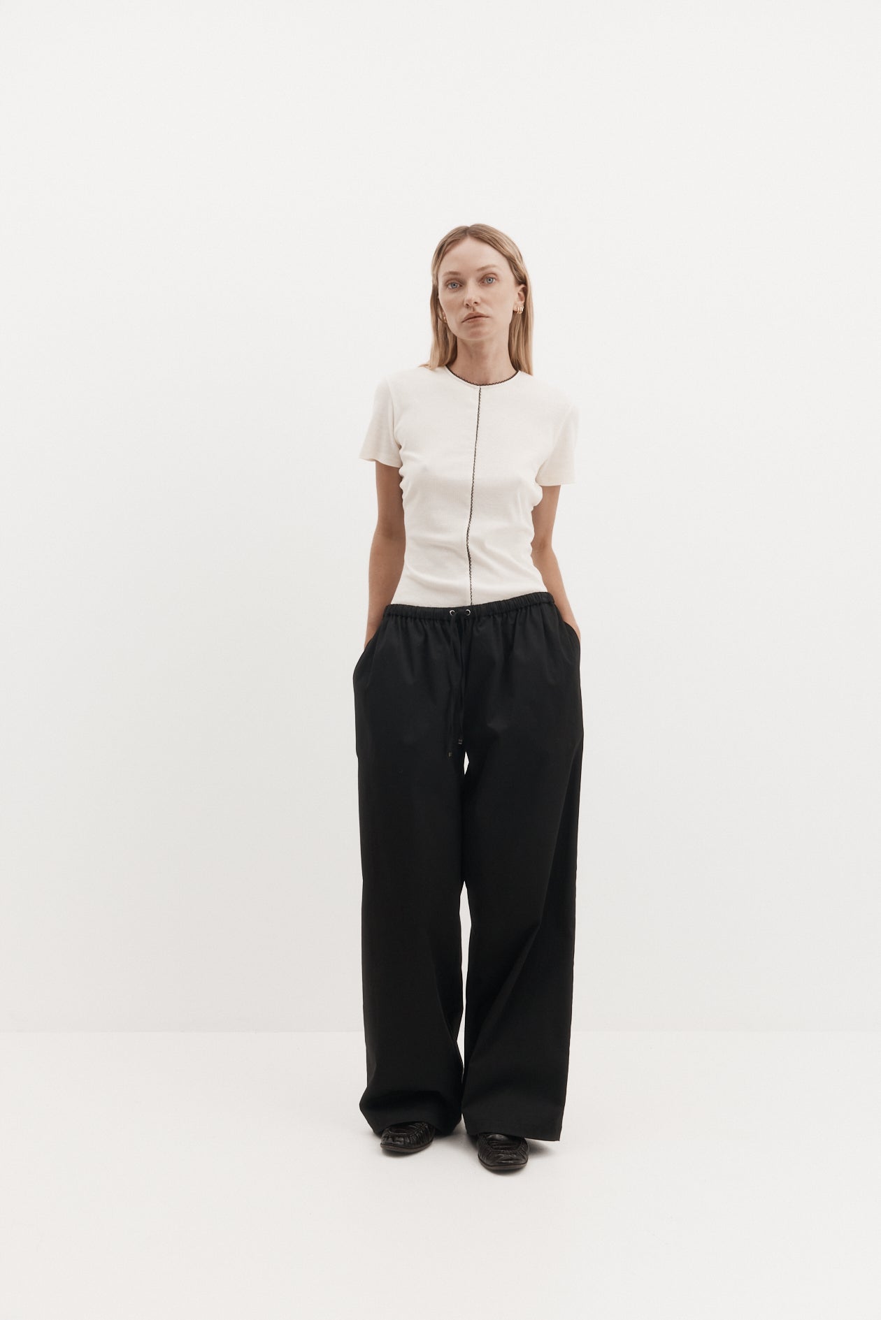 Drew Trouser in Brushed Cotton