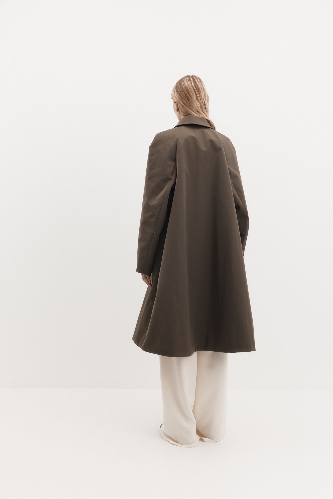 Sylvie Coat in Laminated Nylon