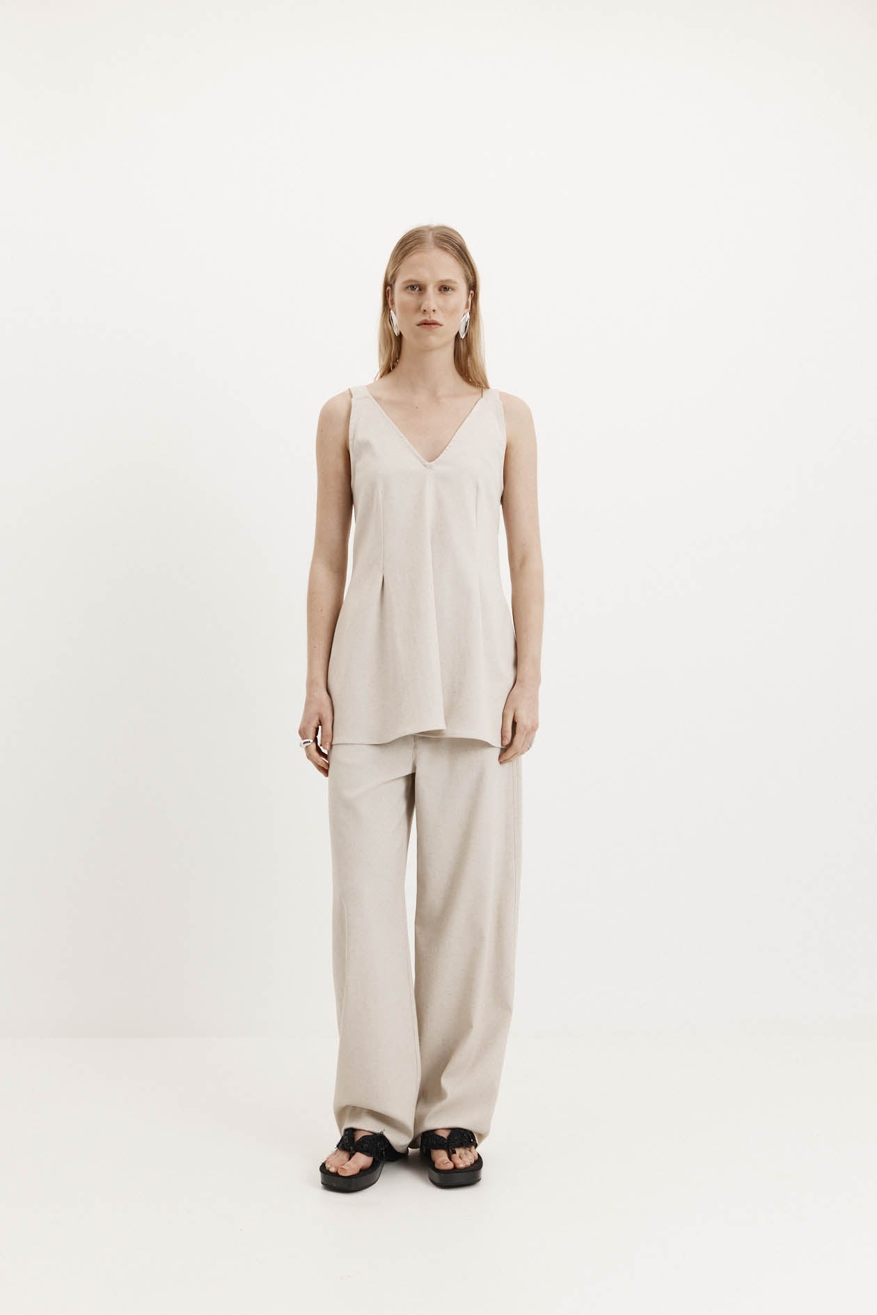 Lucinda Top in Summer Suiting