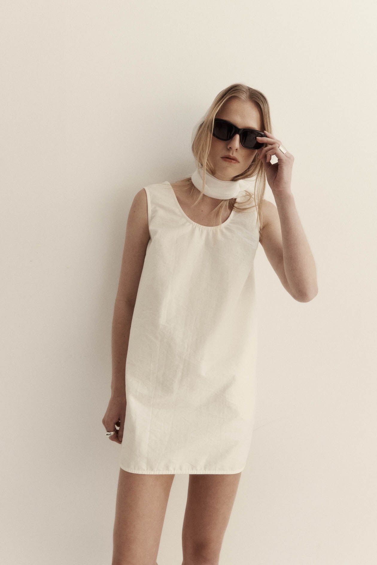 Gigi Mini Dress in Washed Cotton