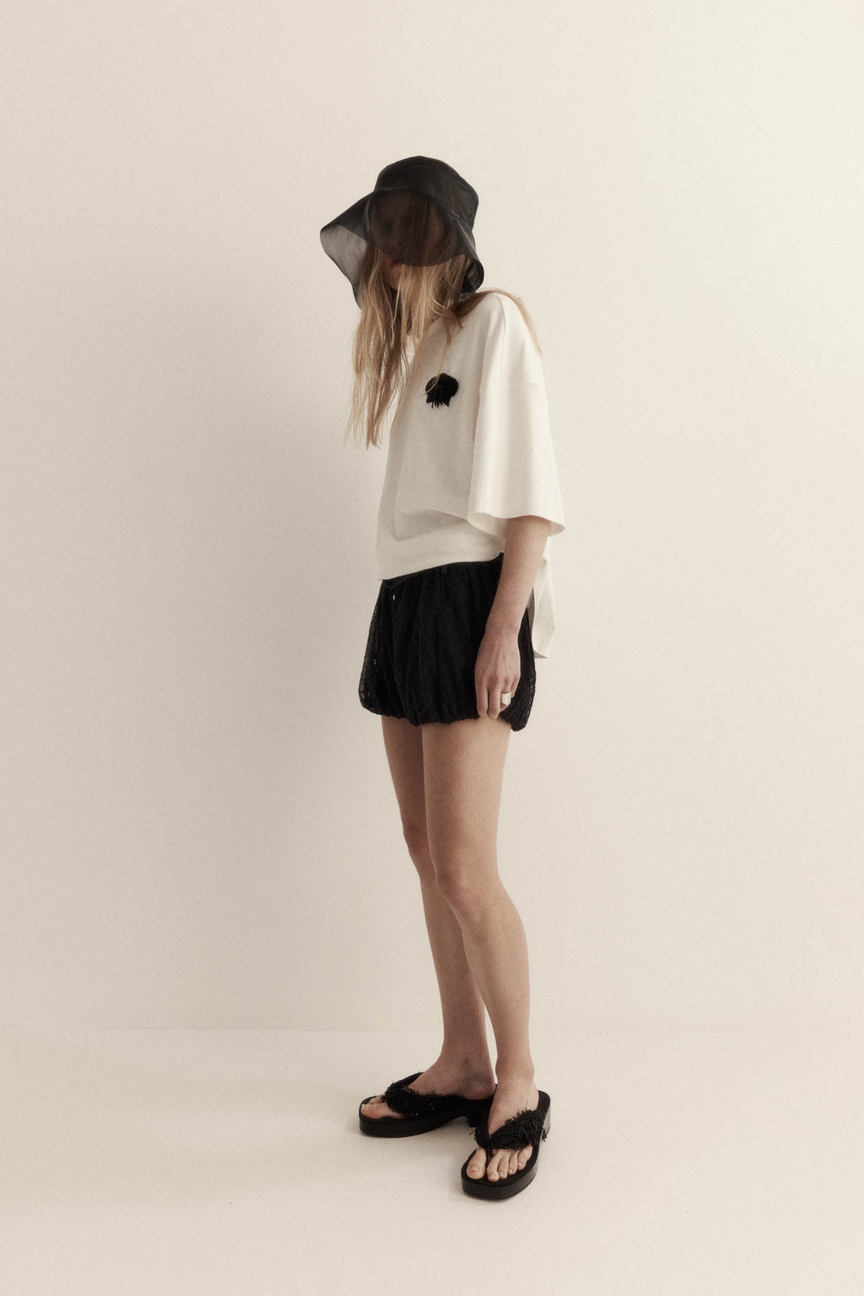 Beaded Orchid T-Shirt in Cotton