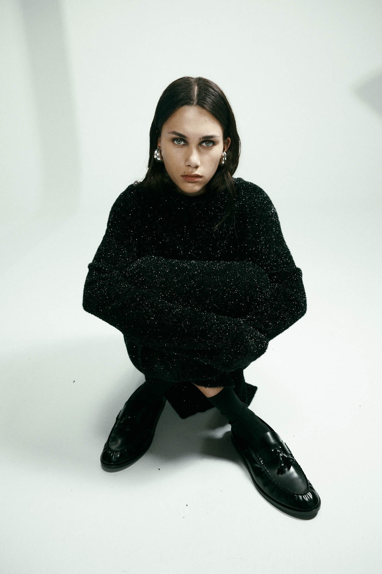 Celia Mini Dress in Sparkle Knit