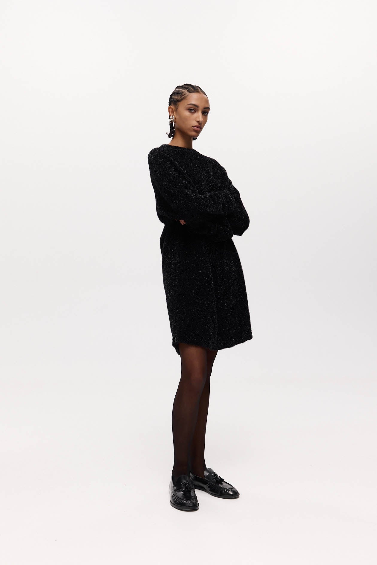 Celia Mini Dress in Sparkle Knit