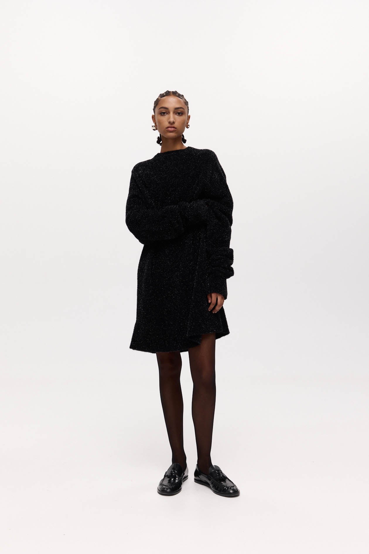 Celia Mini Dress in Sparkle Knit