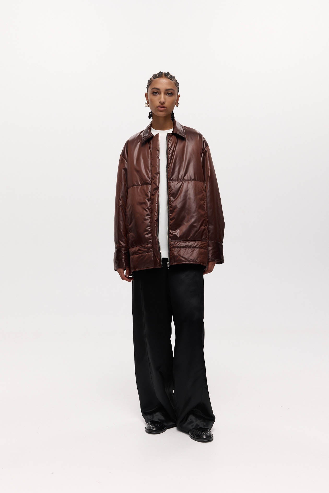 Padded Remus Bomber in Taffeta