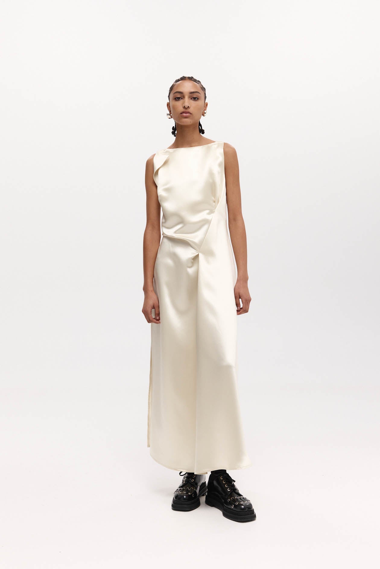 Shereen Dress in Satin