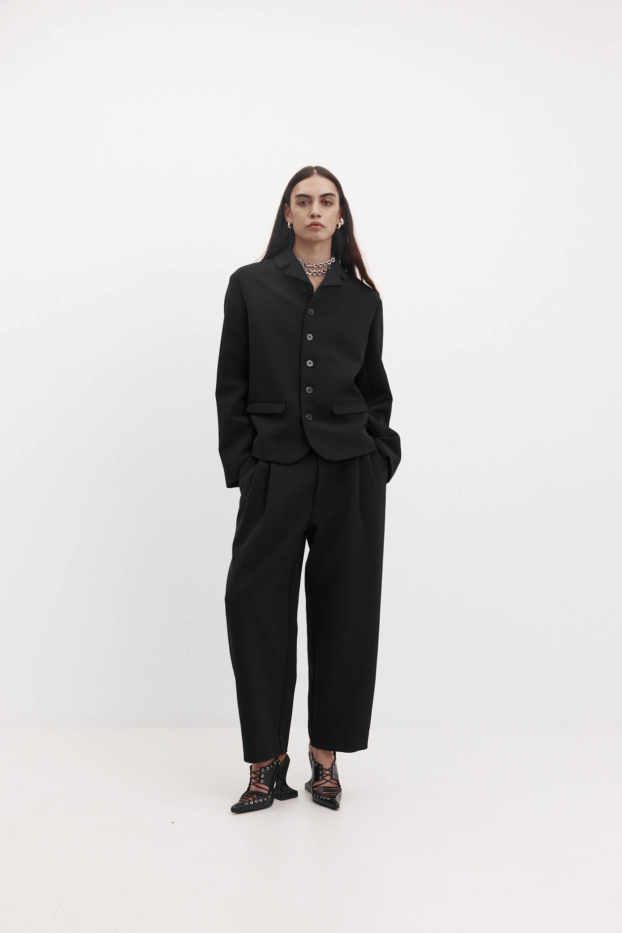 Colleen Trouser in Bonded Suiting