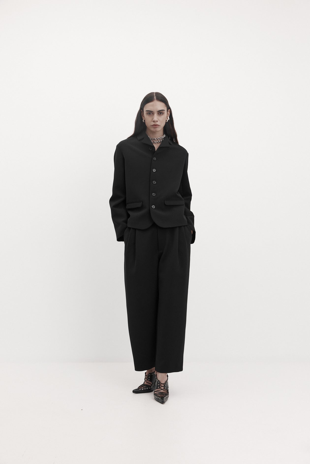 Colleen Trouser in Bonded Suiting
