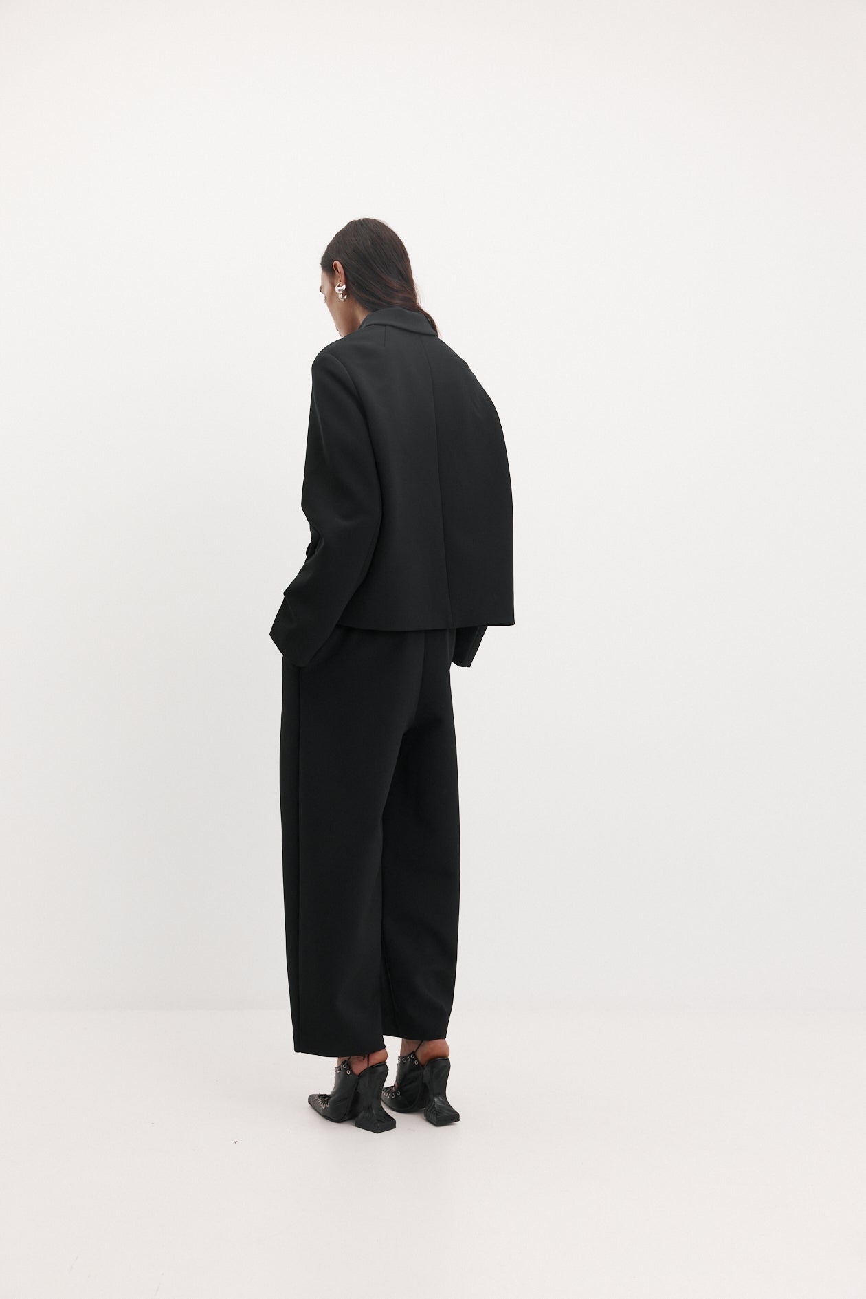 Colleen Trouser in Bonded Suiting