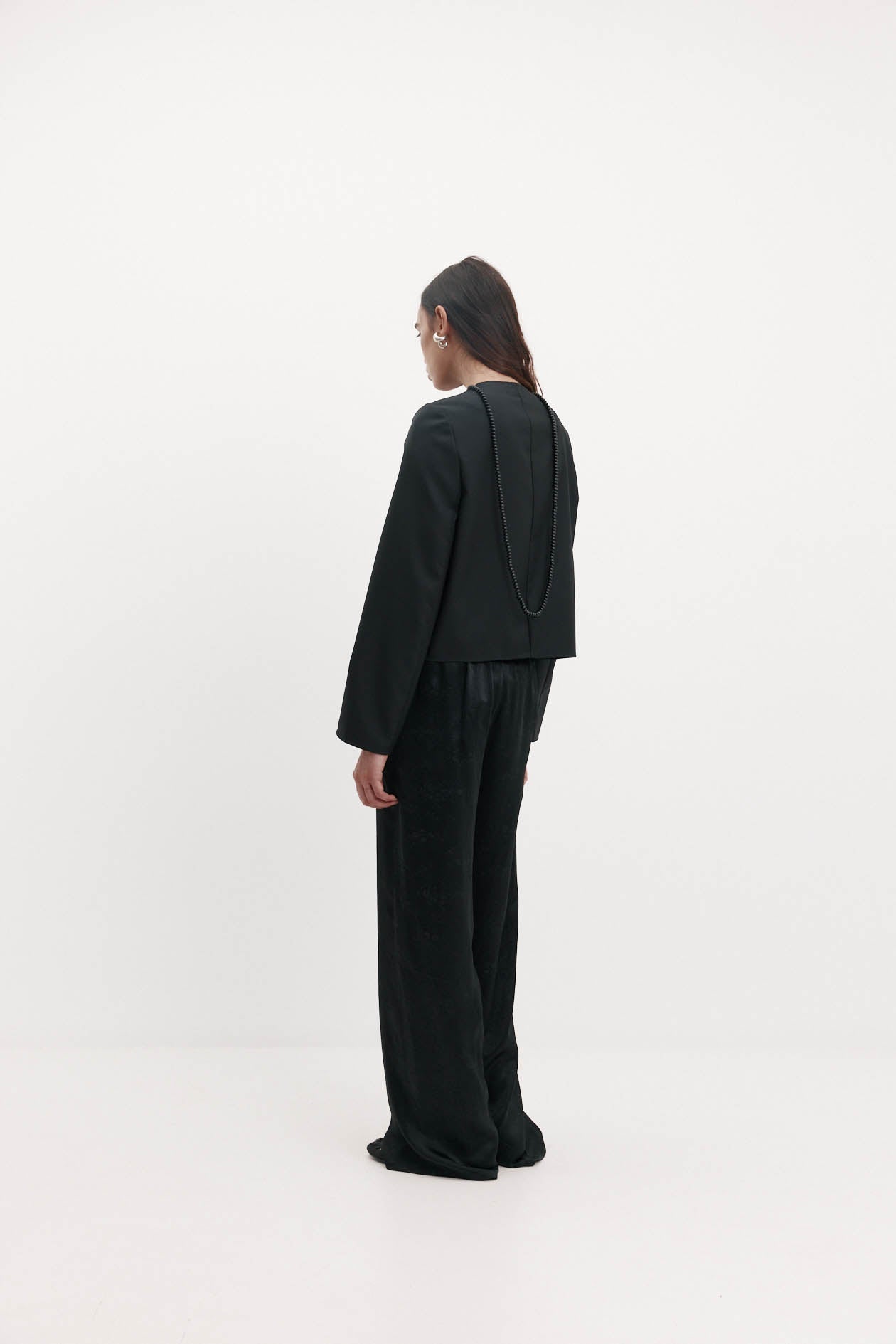 Eileen Top in Wool Suiting