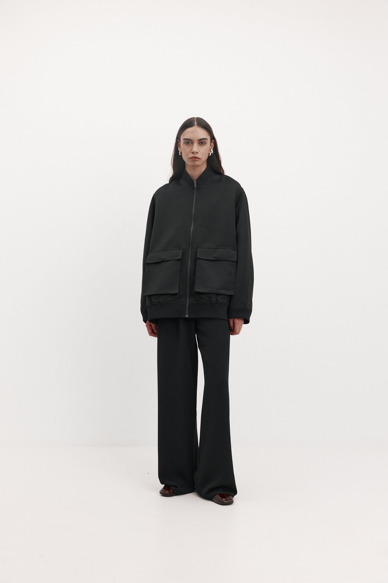 Moon Jacket in Satin Faille