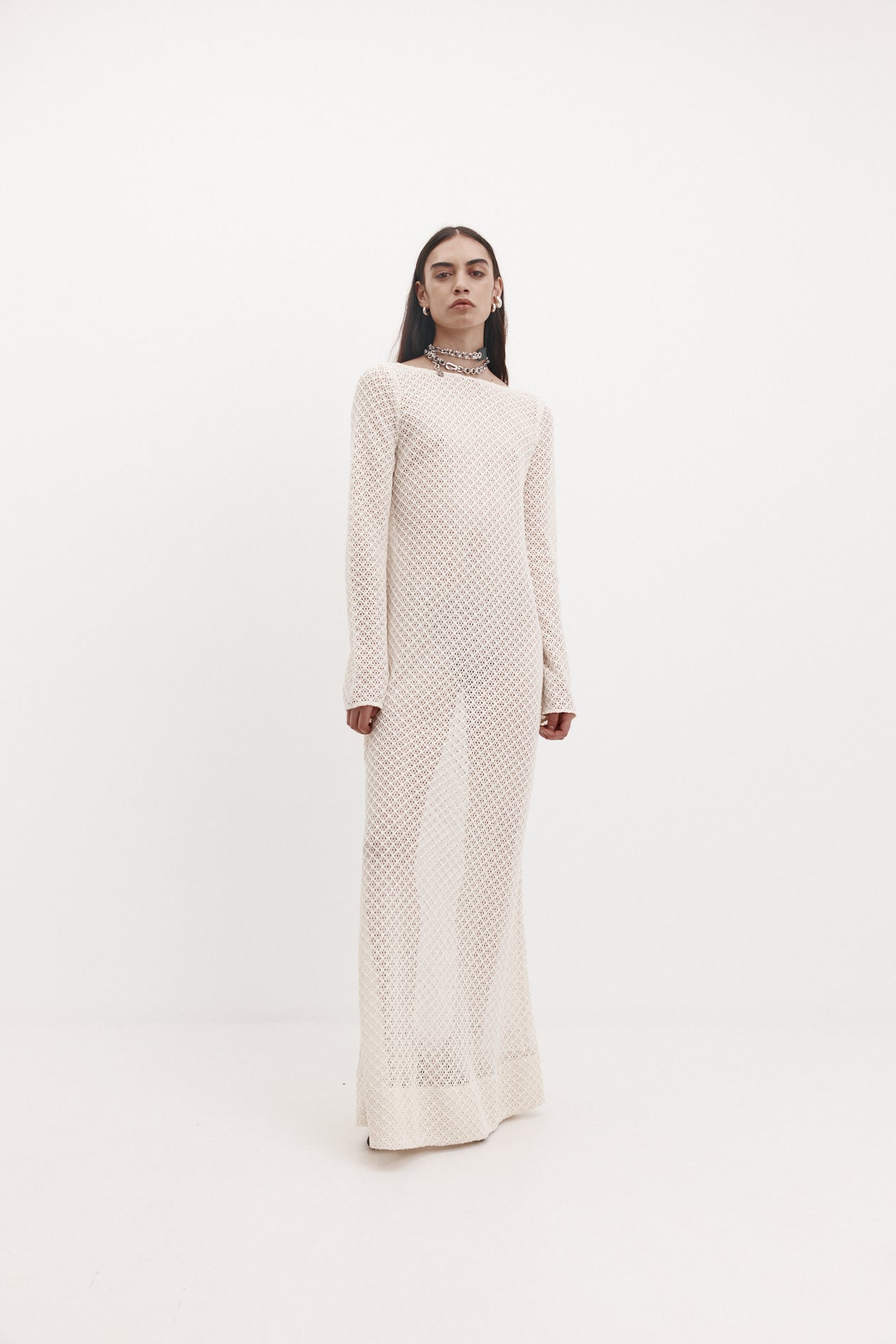 Salem Dress in Knit Lace