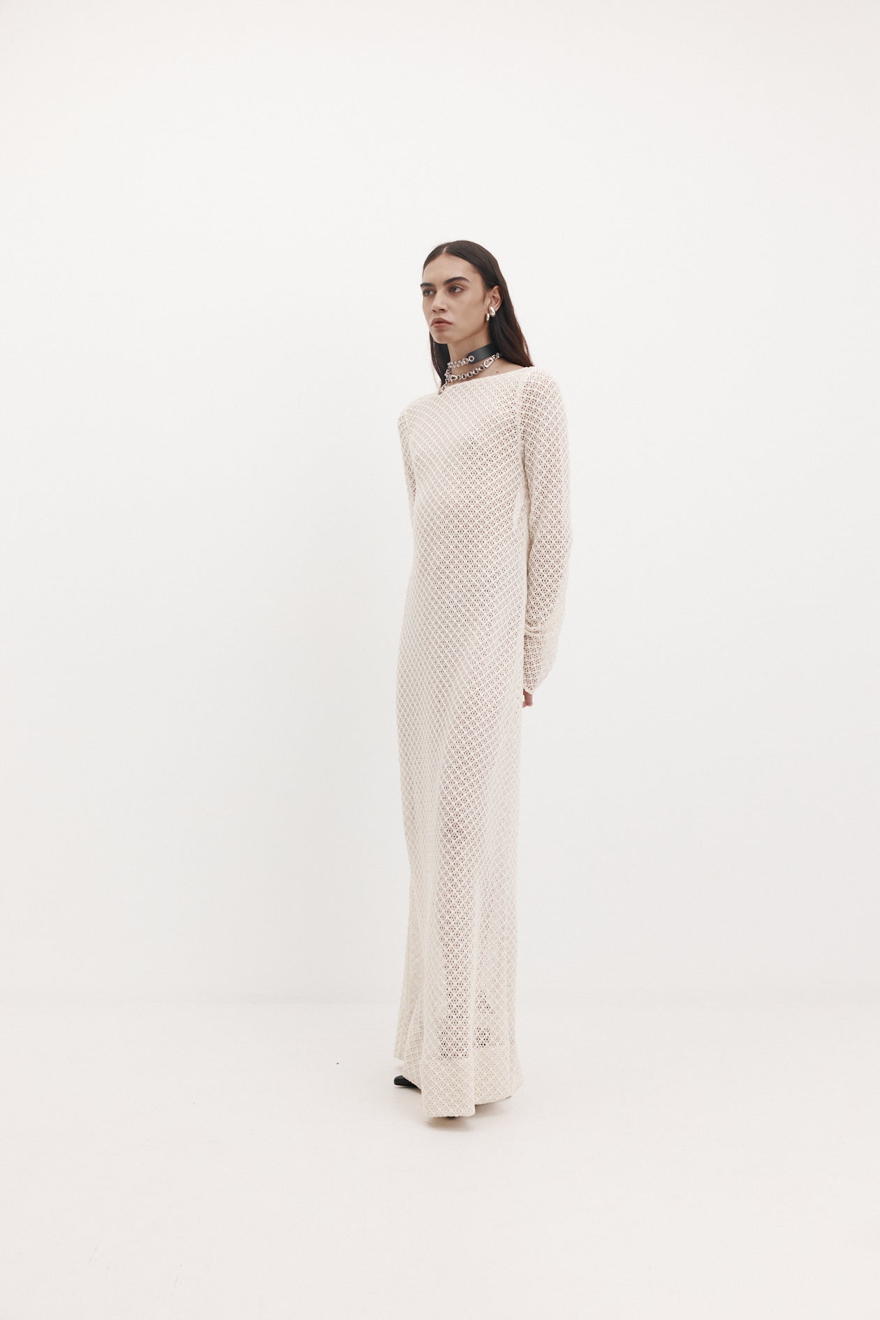 Salem Dress in Knit Lace