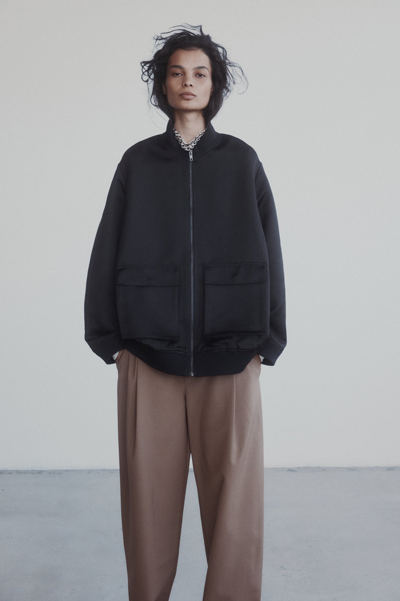 Moon Jacket in Satin Faille