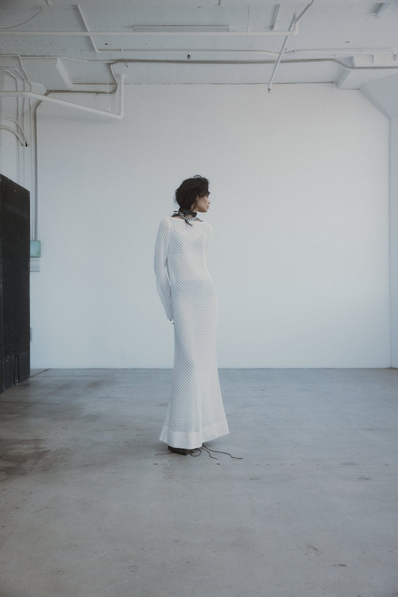 Salem Dress in Knit Lace