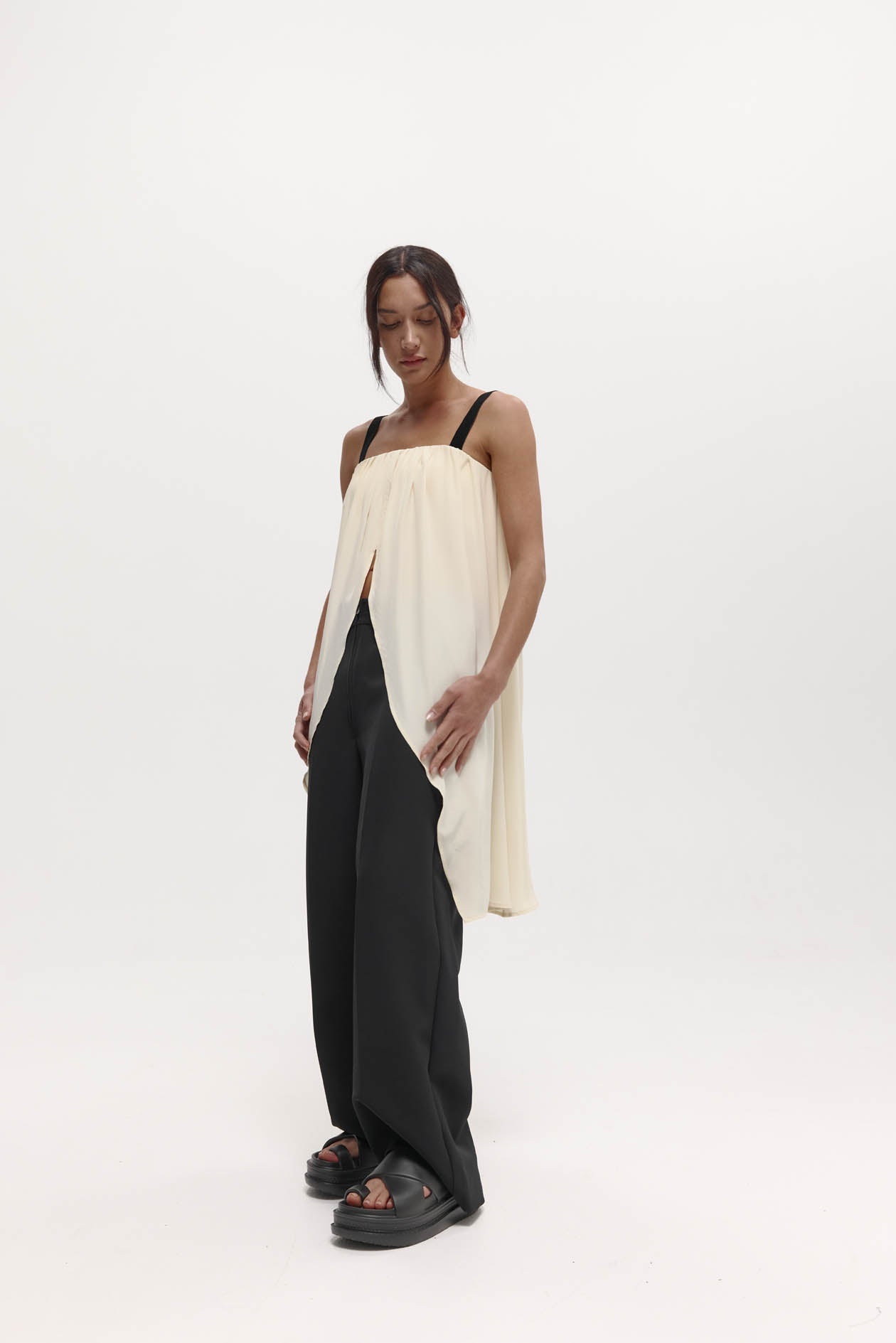 Bogart Top in Silk Crepe