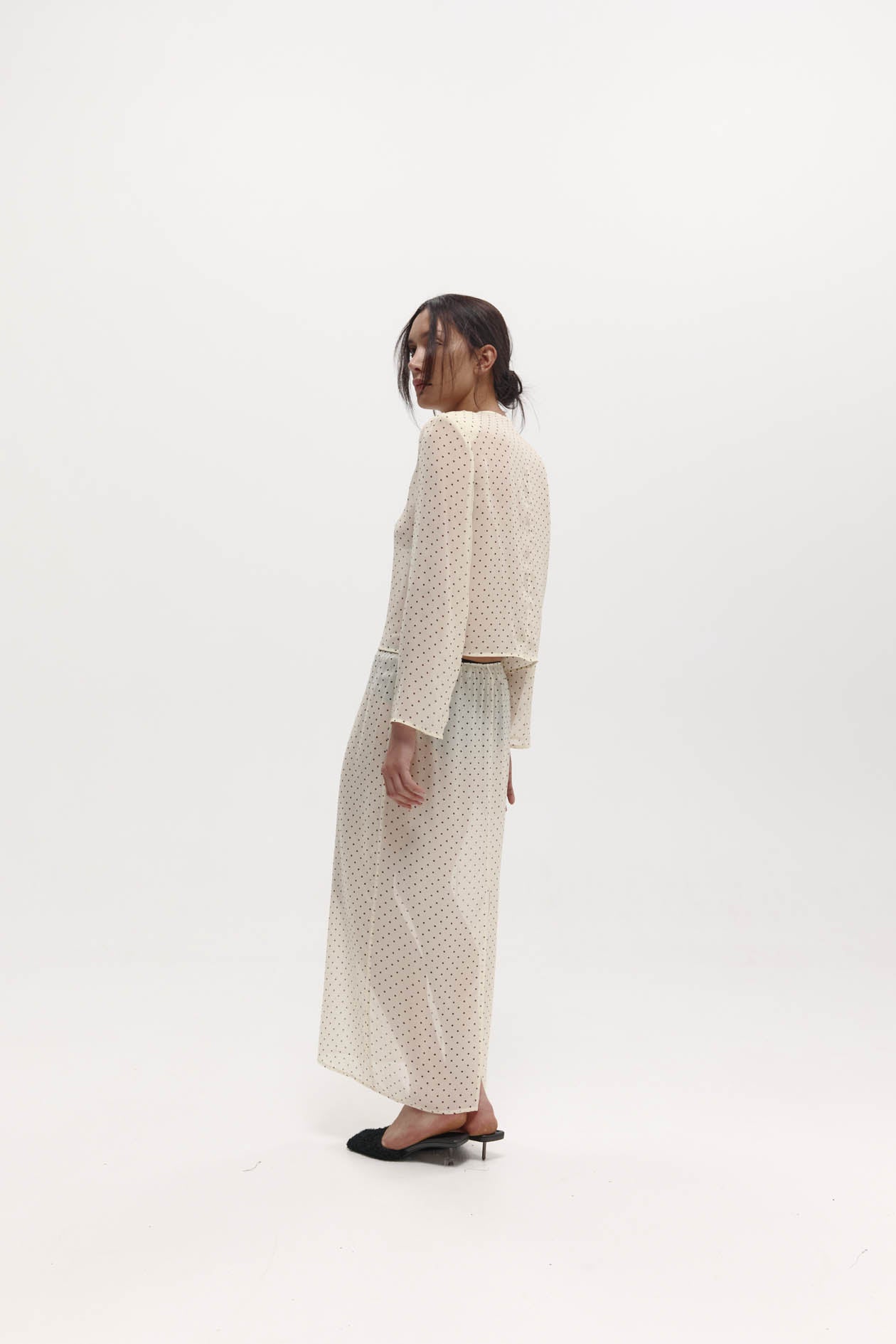 Camilla Skirt in Silk Georgette