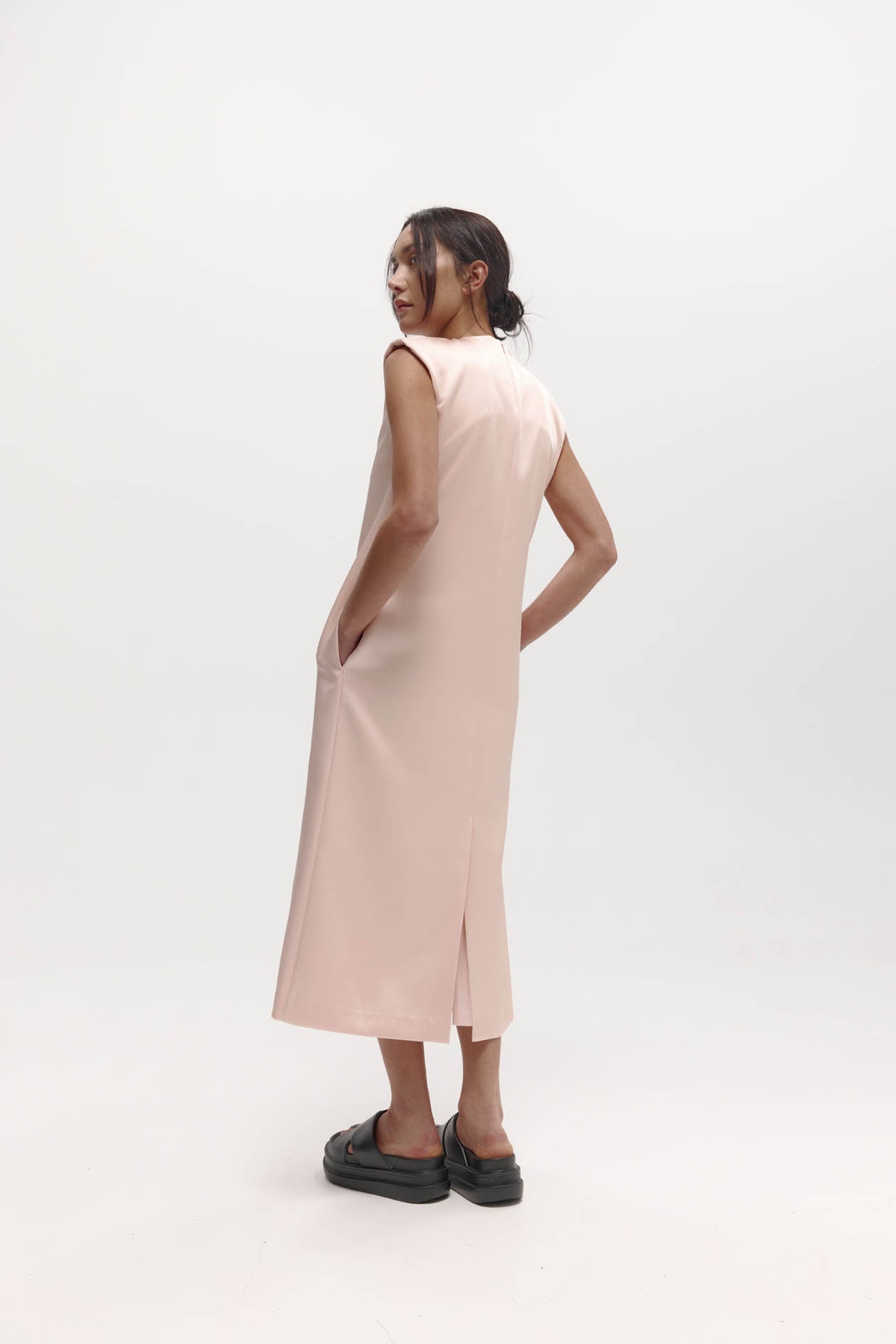 Garbo Dress in Satin