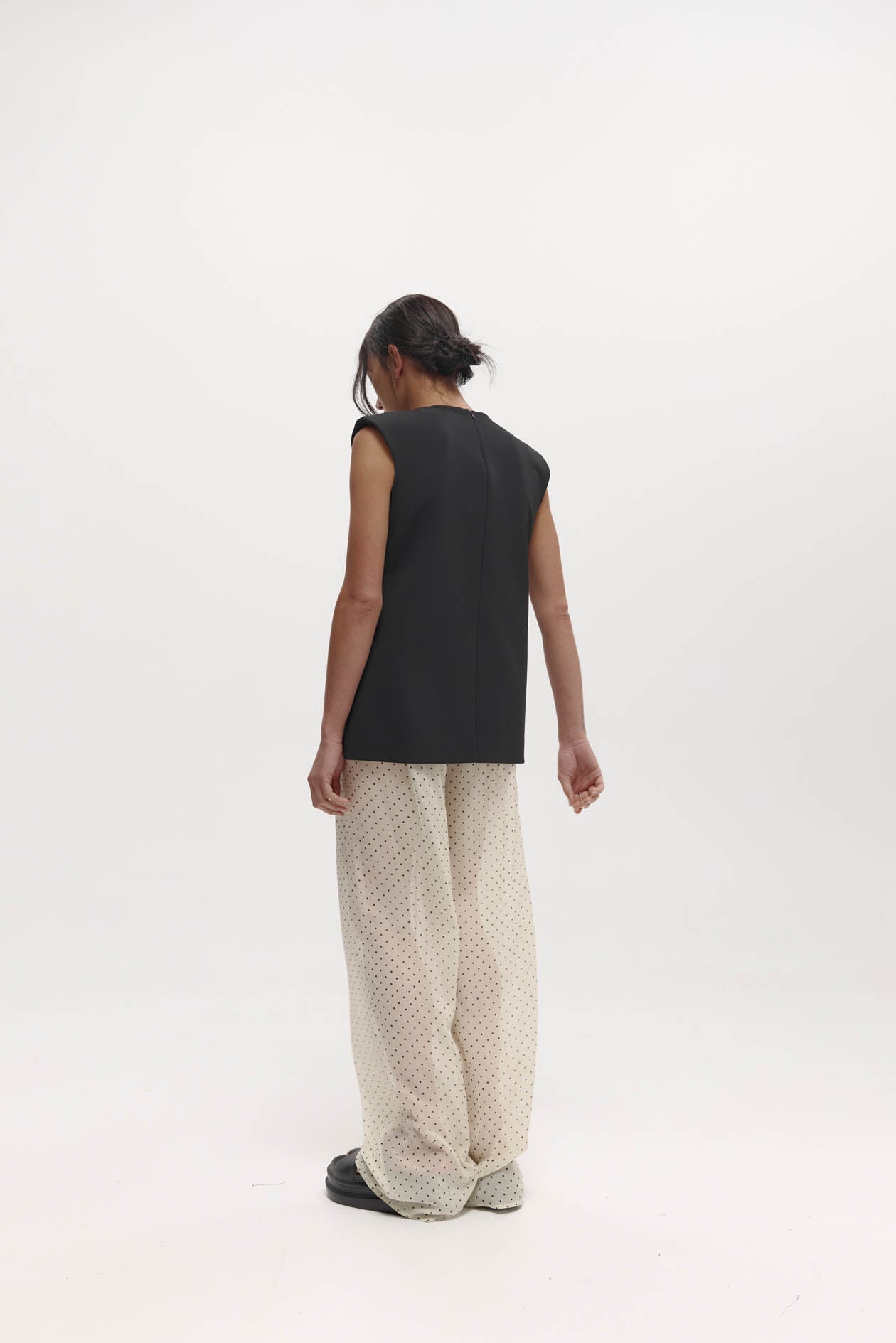 Irving Trouser in Silk Georgette