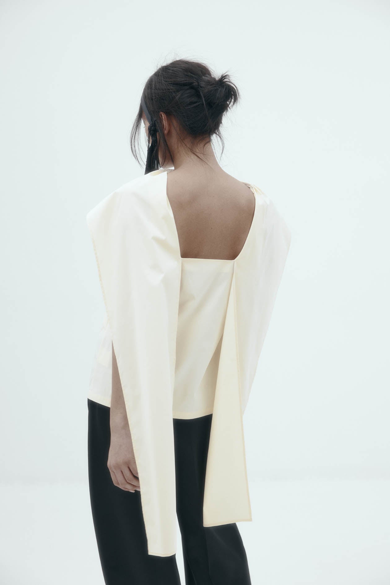 Laro Top in Tech Taffeta