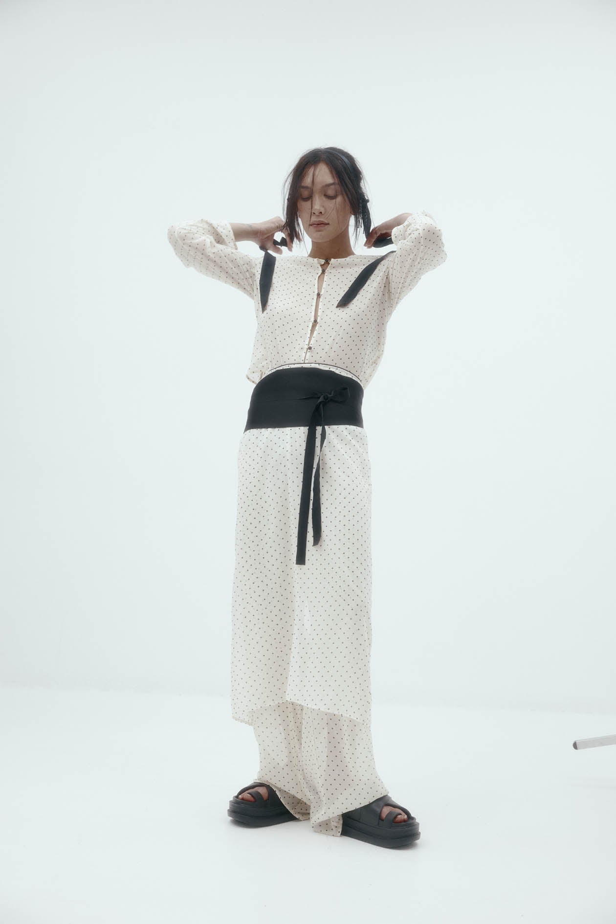 Eileen Top in Silk Georgette