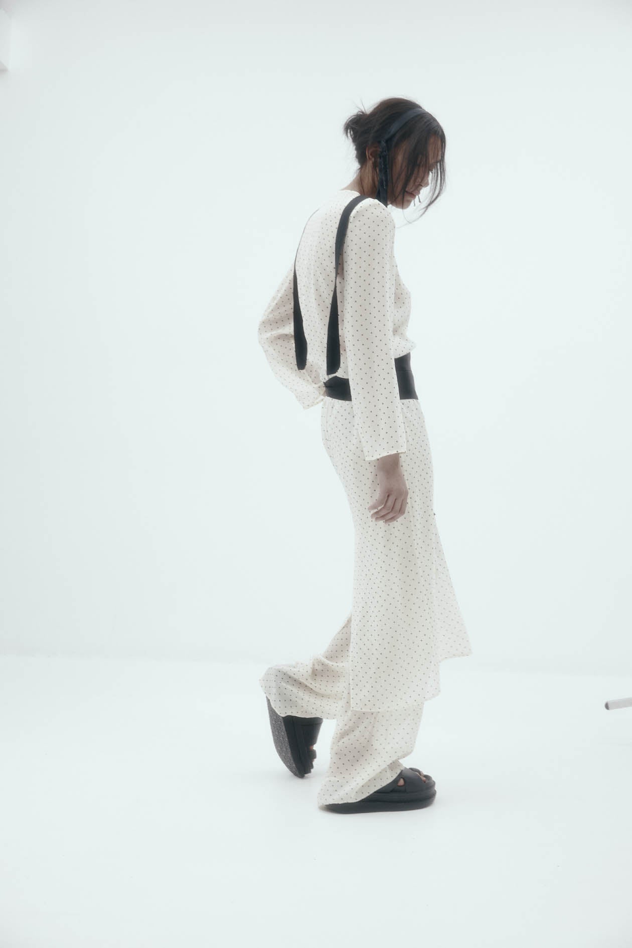 Irving Trouser in Silk Georgette