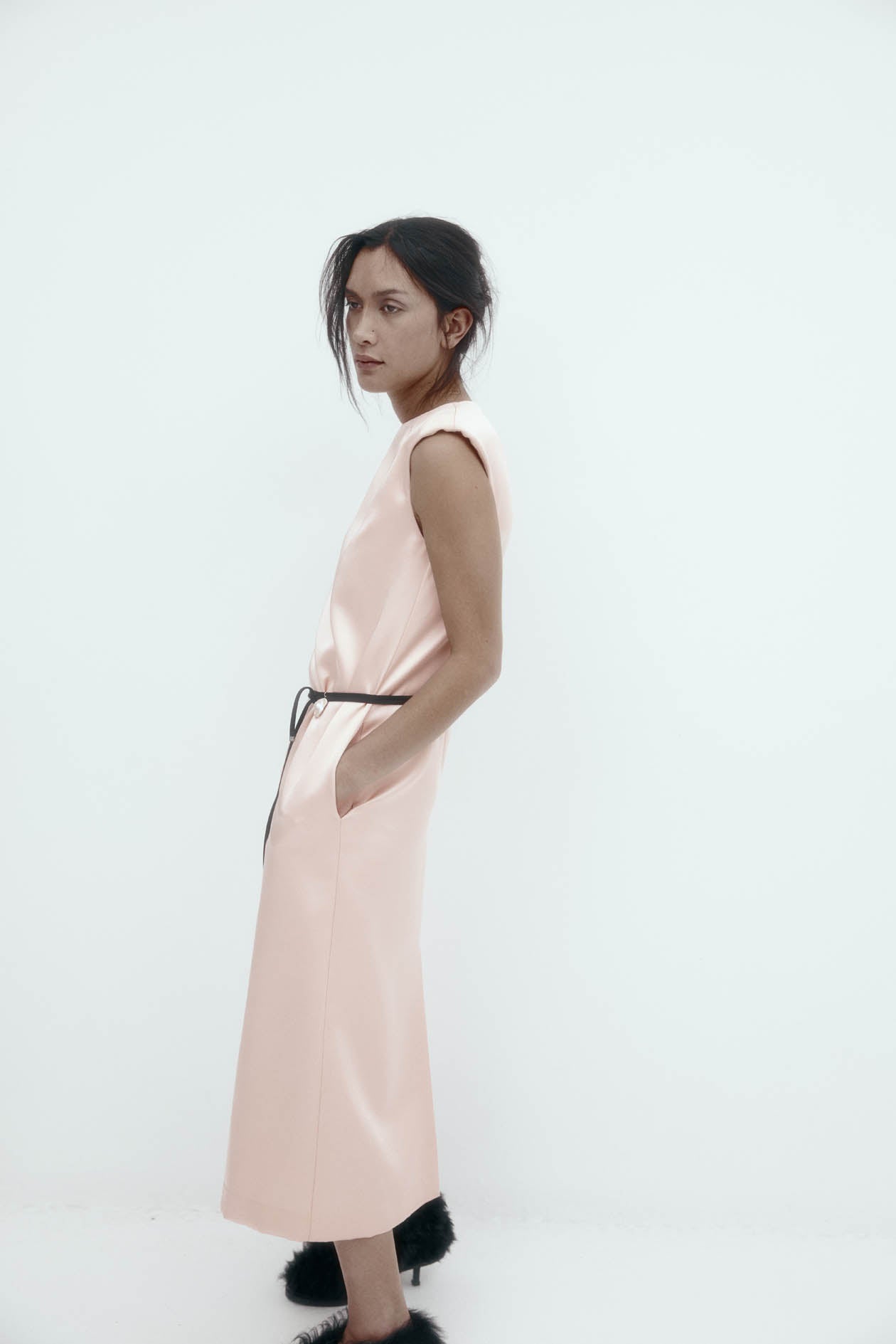 Garbo Dress in Satin