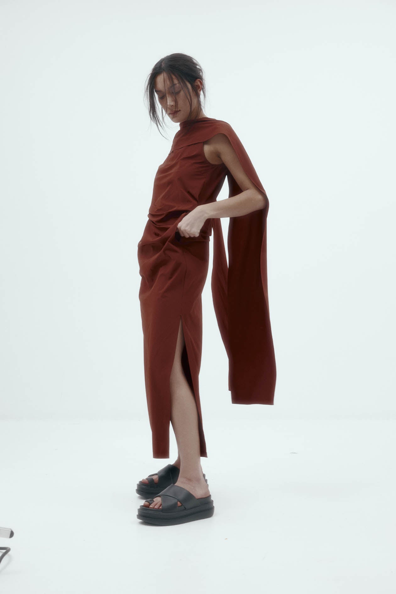 Laro Dress in Stretch Nylon