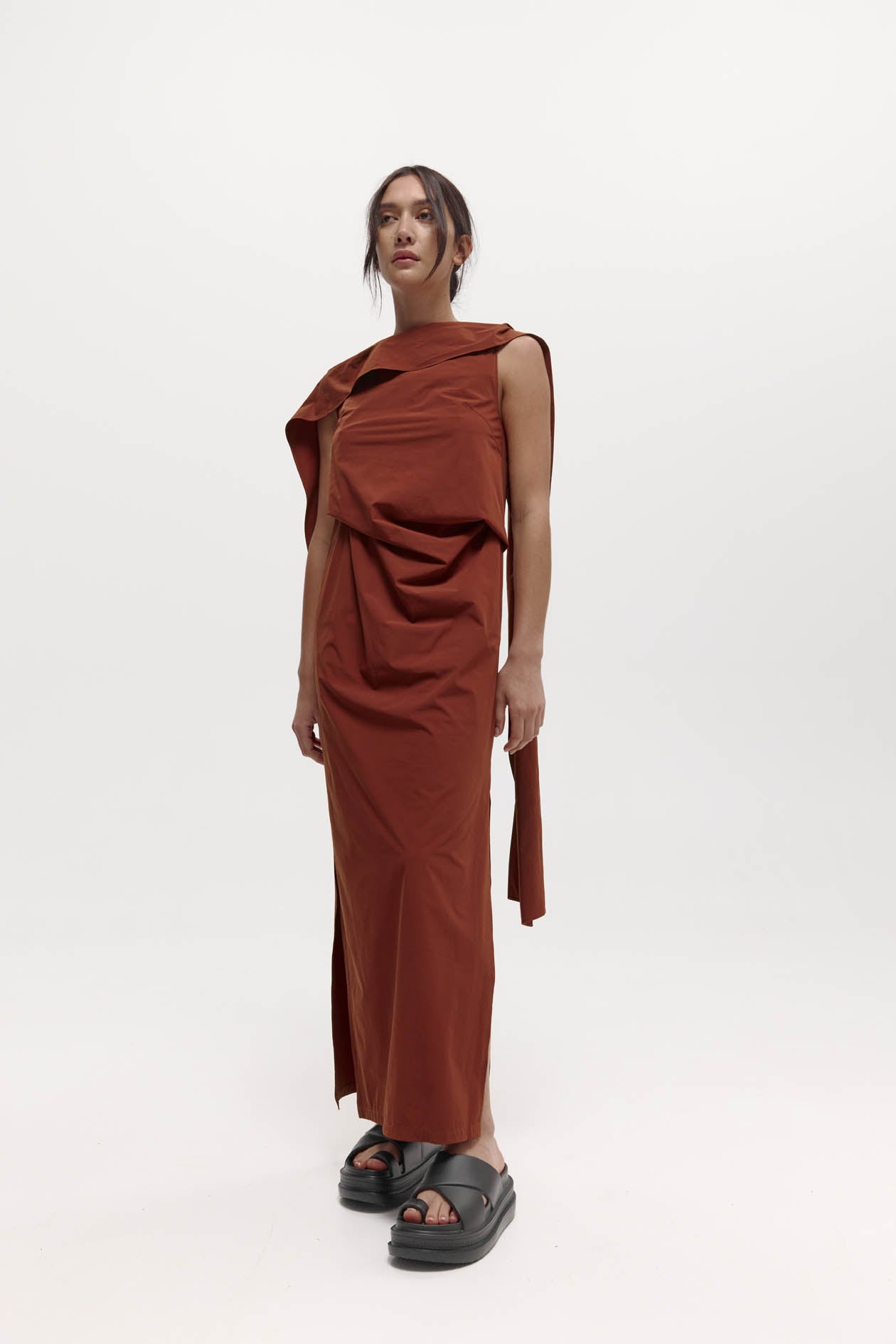 Laro Dress in Stretch Nylon