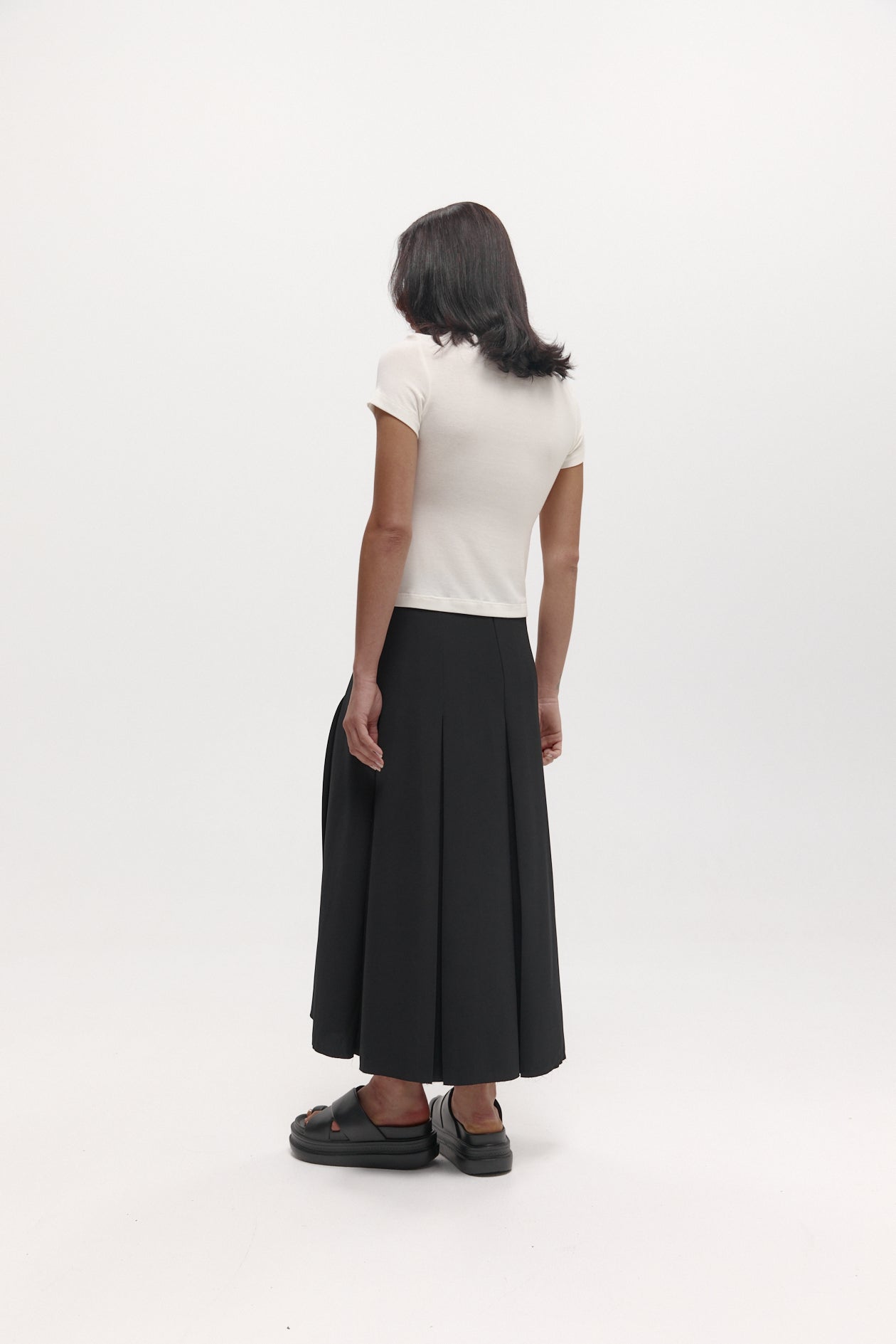 Ava Skirt in Drape Suiting