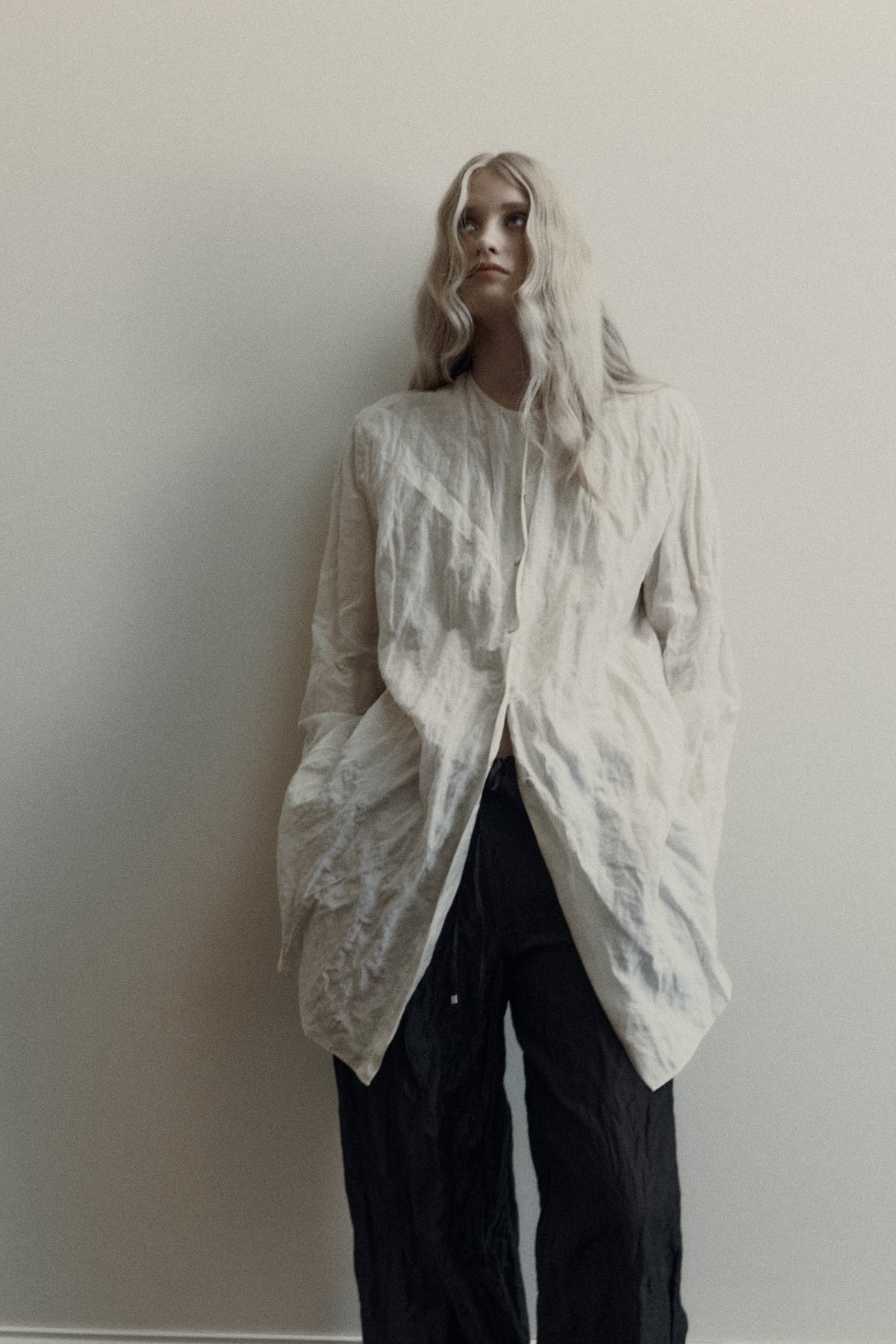 Over Shirt in Crinkle Cotton Silk