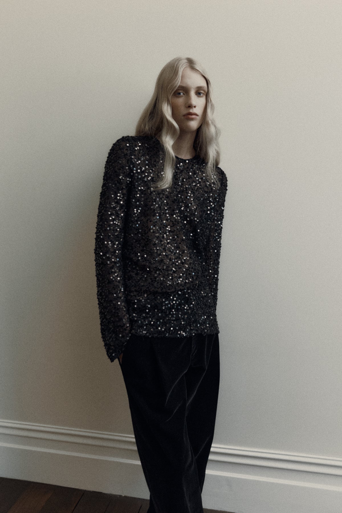 Eva Top in Sequin Knit