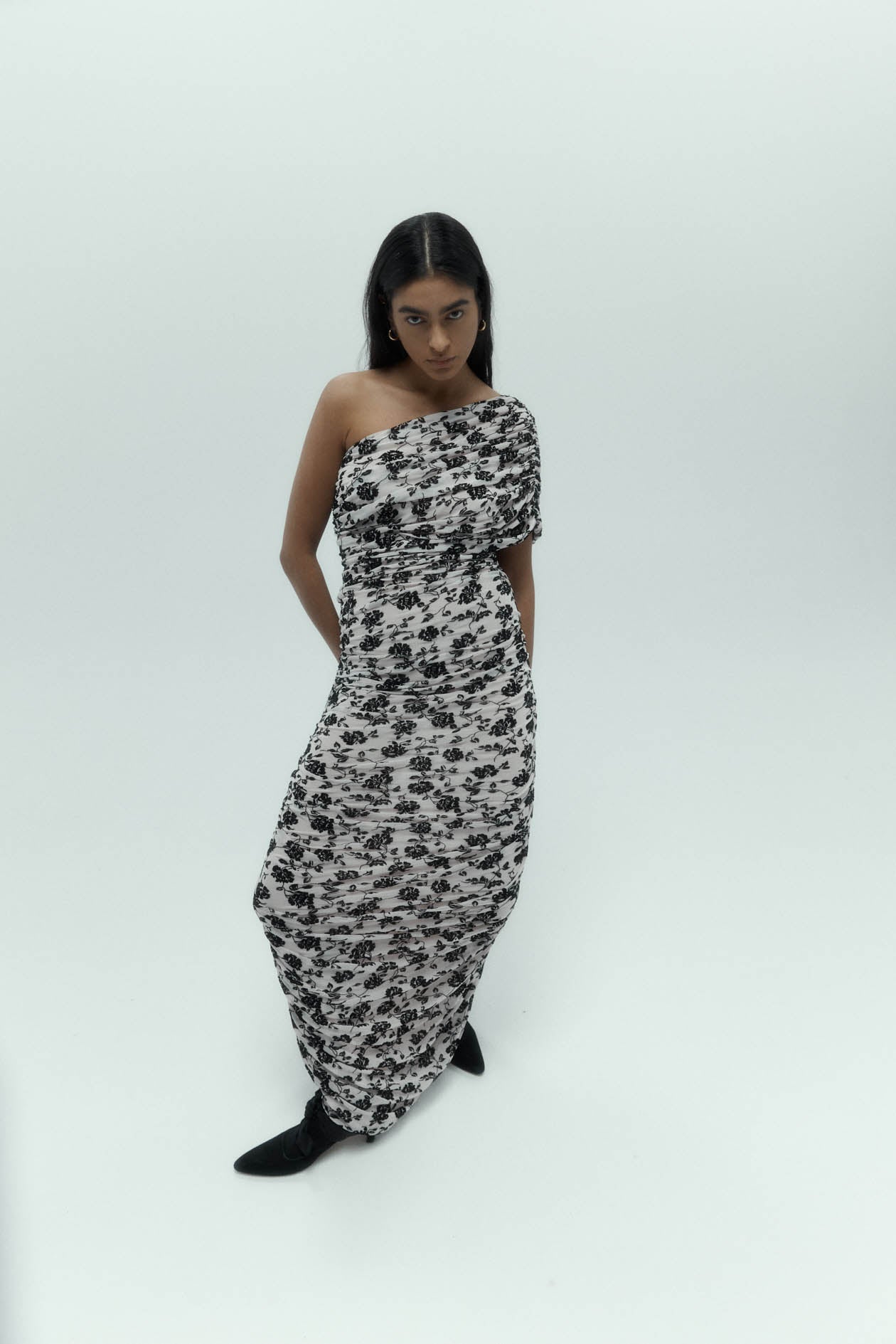 Darcy Dress in Velvet Mesh