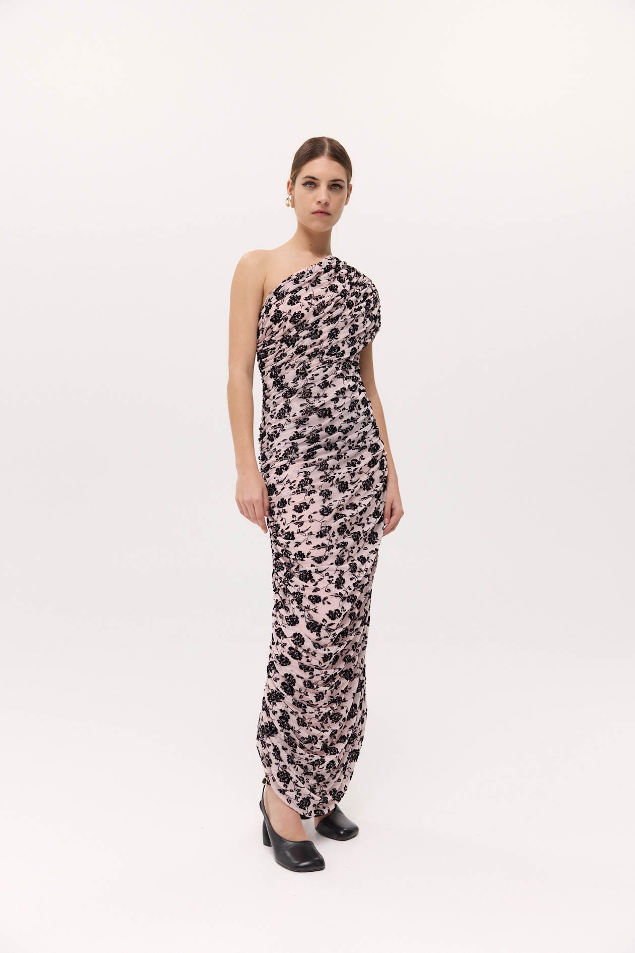 Darcy Dress in Velvet Mesh
