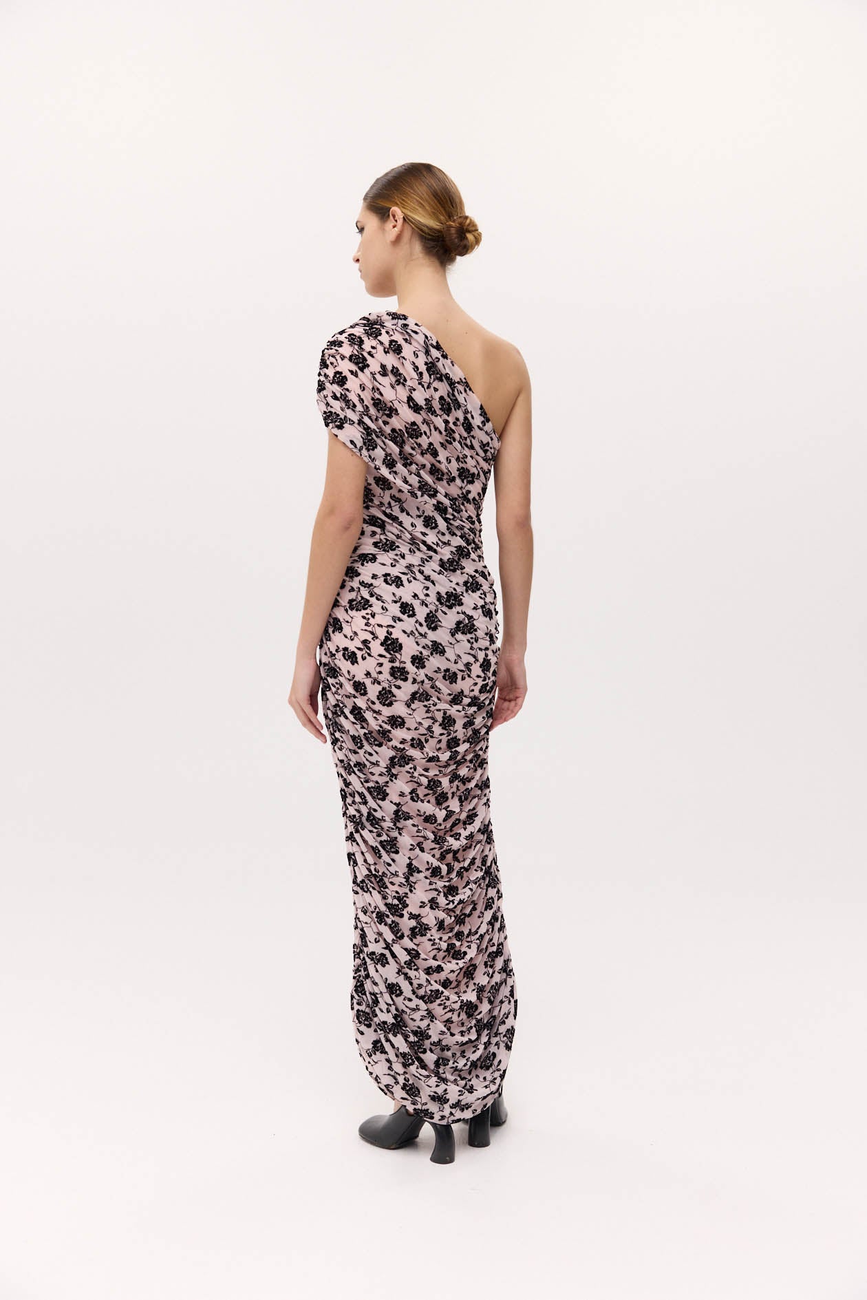Darcy Dress in Velvet Mesh