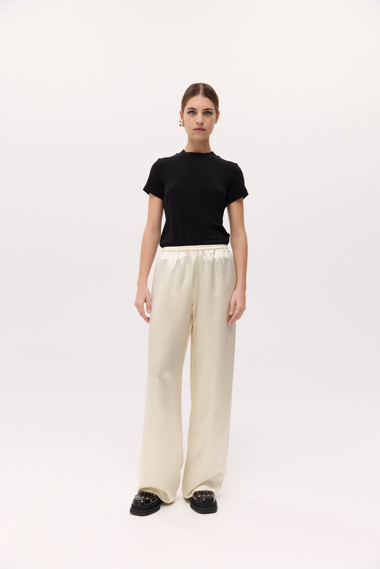 Irving Trouser in Satin