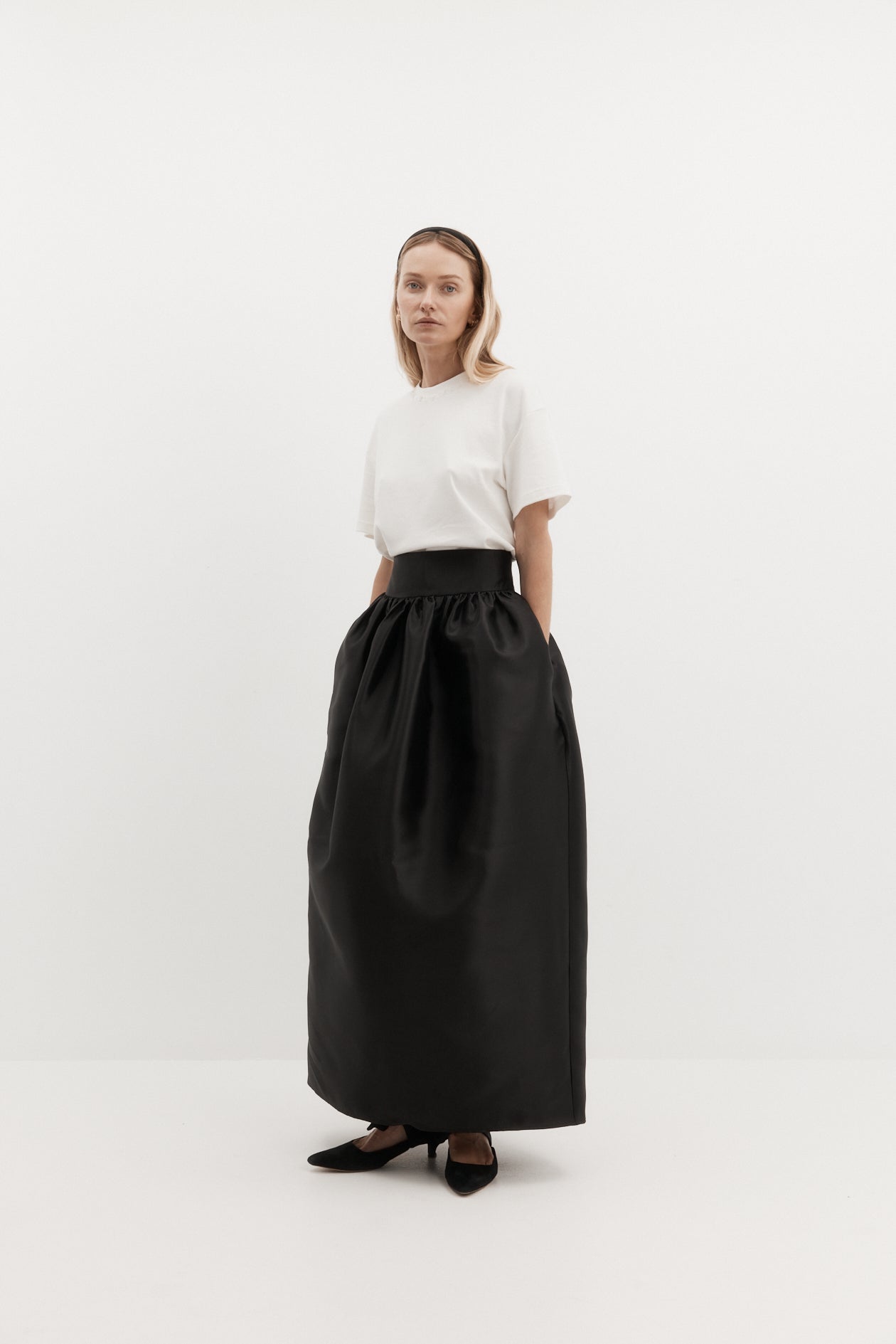 Emme Skirt in Satin Twill
