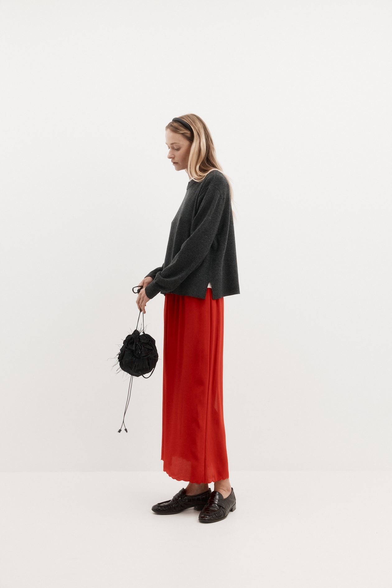 Camilla Skirt in Silk Crepe de Chine