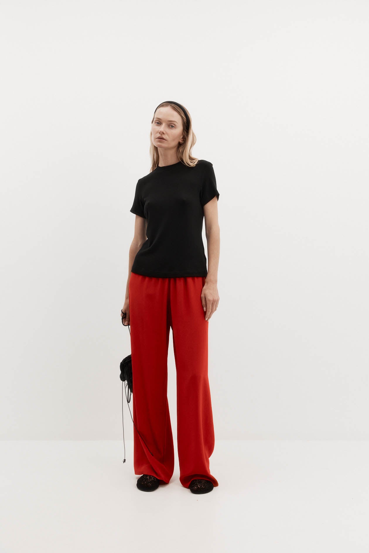 Irving Trouser in Silk Crepe de Chine