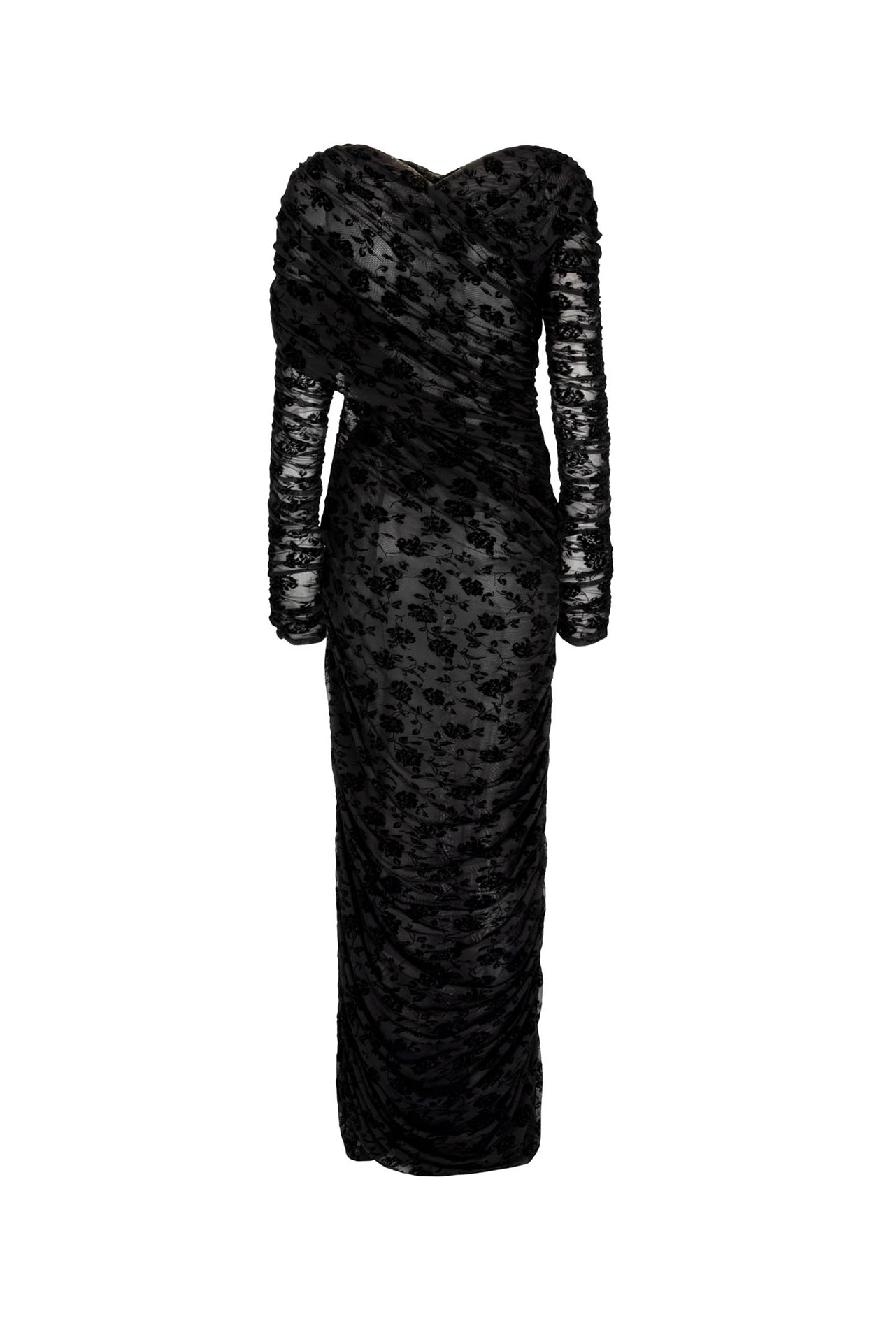 Rosie Wrap Dress in Mesh Velvet