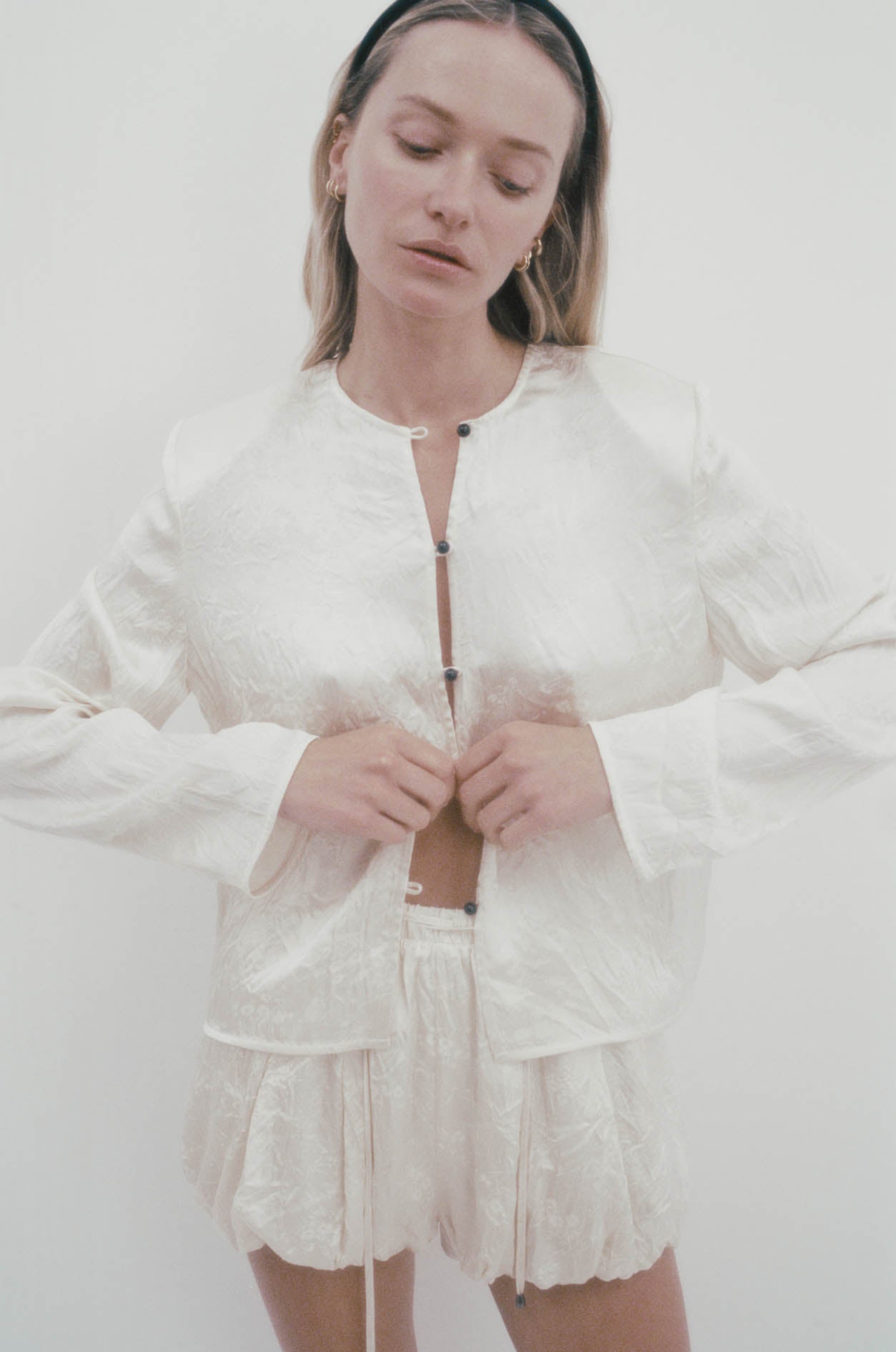 Bloomers in Jacquard Satin