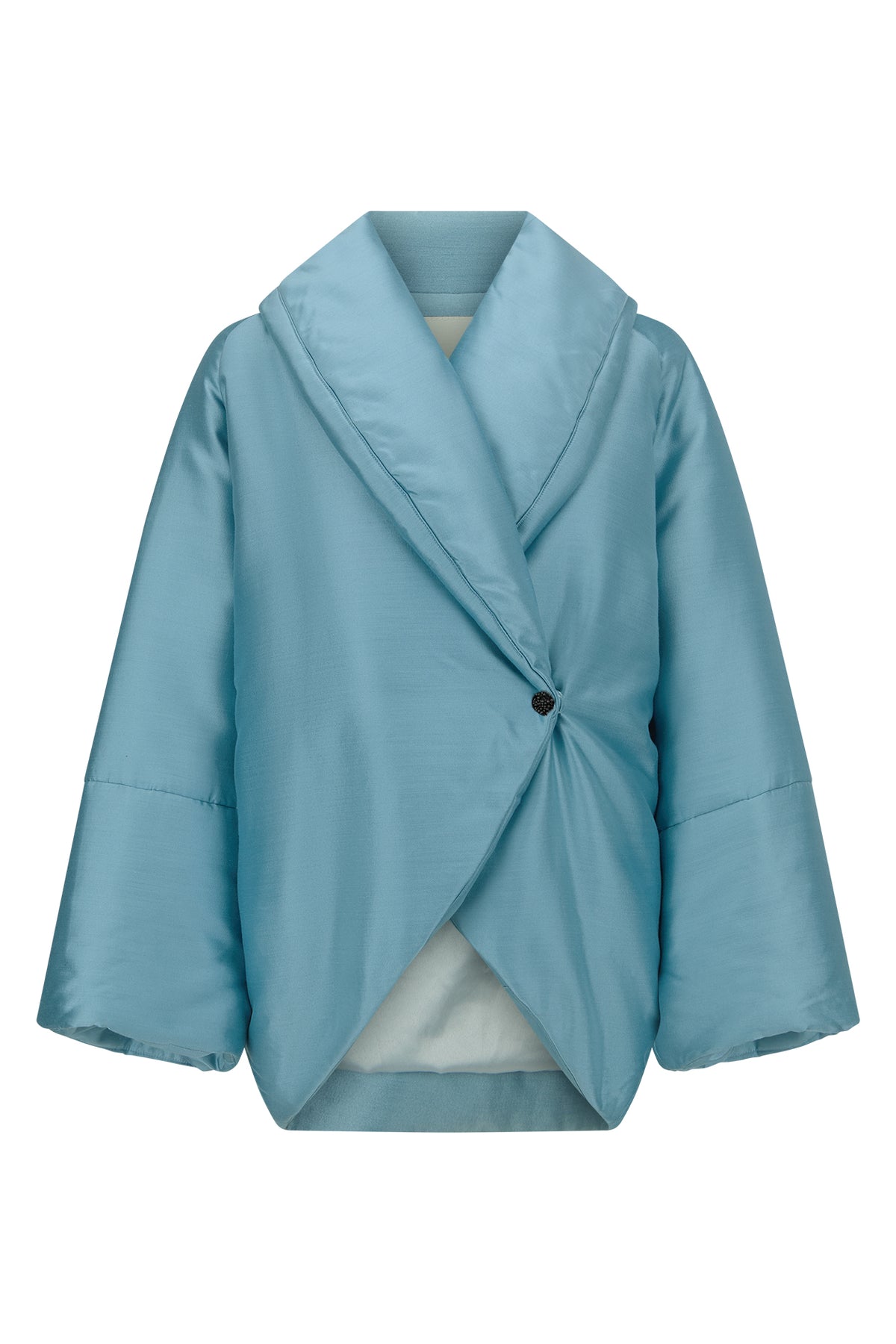 Humphrey Robe in Silk Wool Taffeta