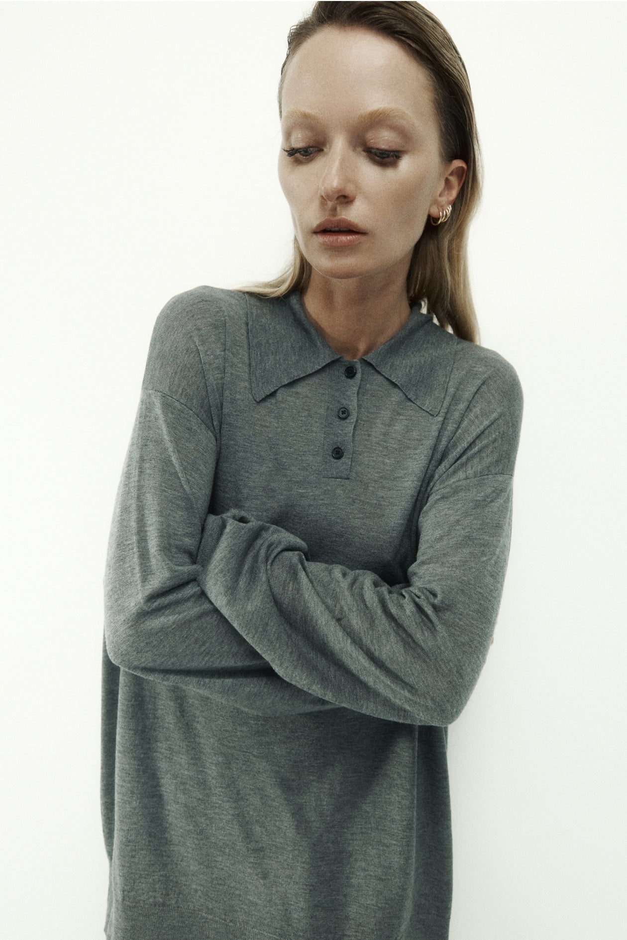 Orwell Knit Polo in Silk Wool