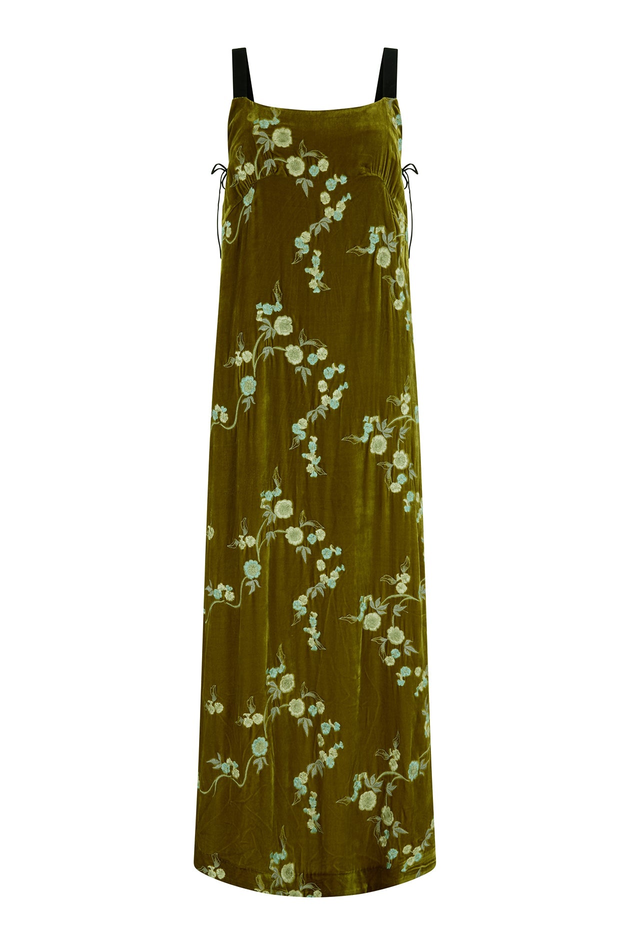 Pairo Dress in Embroidered Velvet