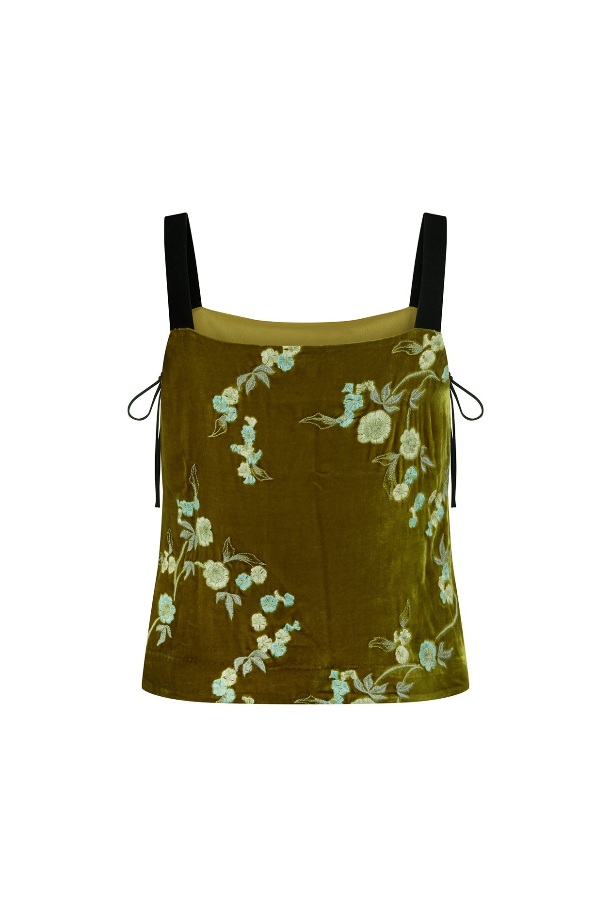 Plum Top in Embroidered Velvet