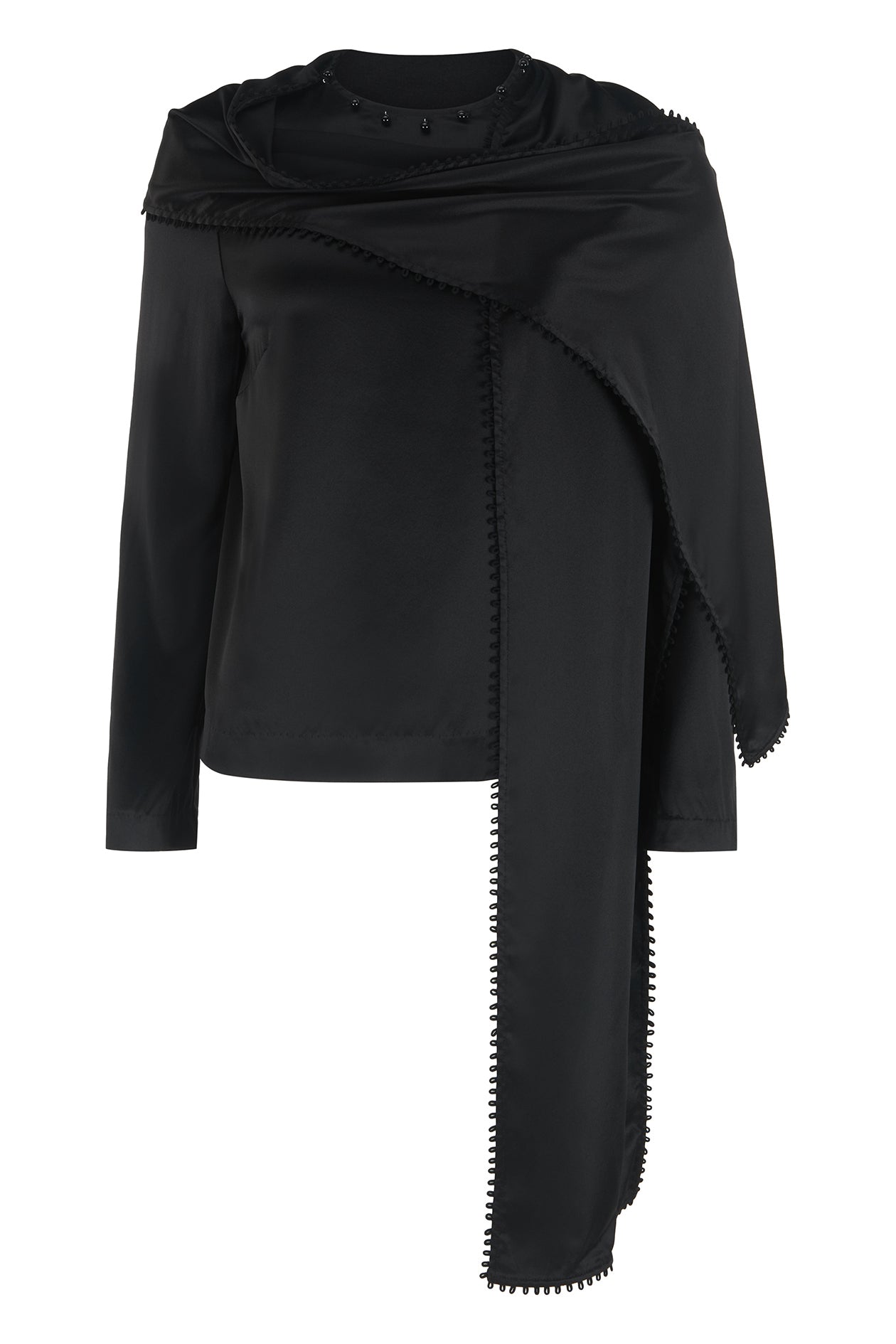 Saul Top in Silk Satin