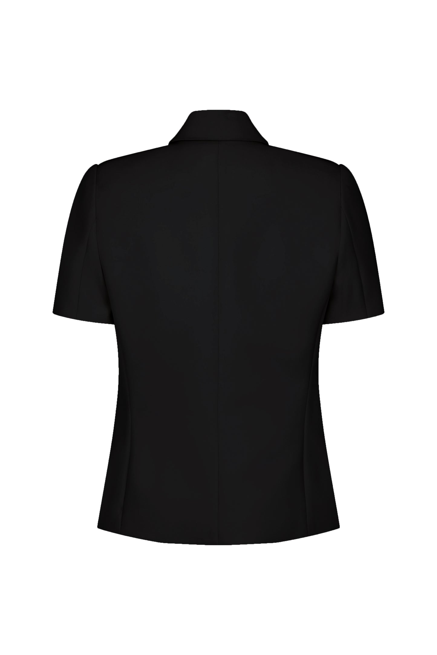 Short Sleeve Bardot Blazer in Bonded Suiting