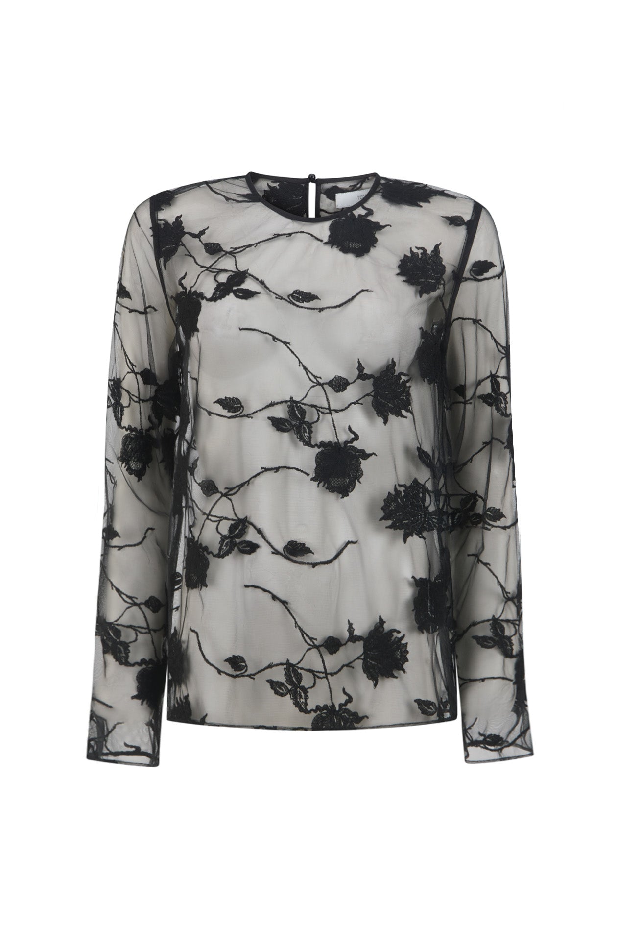 Frances Top in Embroidered Tulle