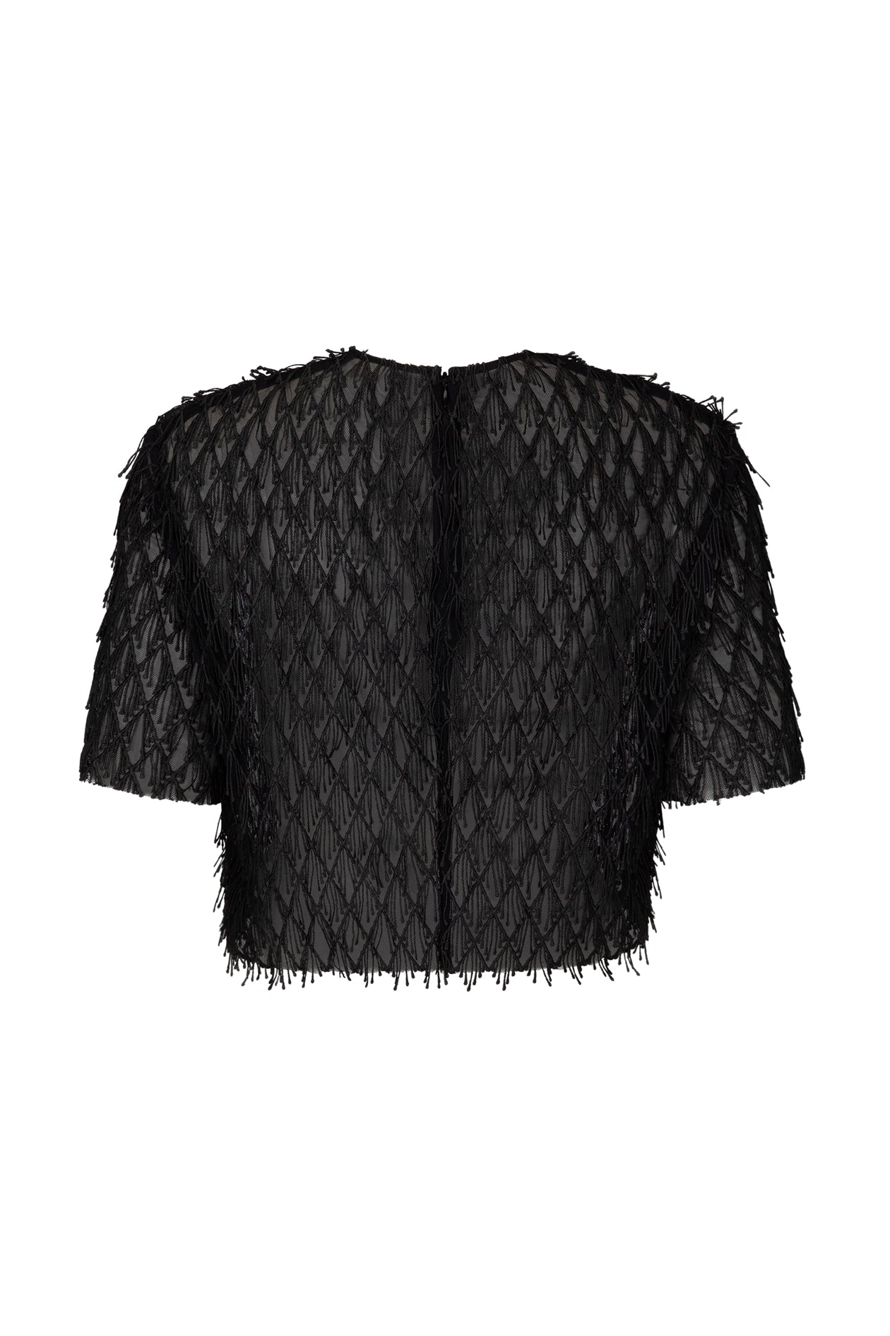 Ophelia Tee in Mesh Fringe