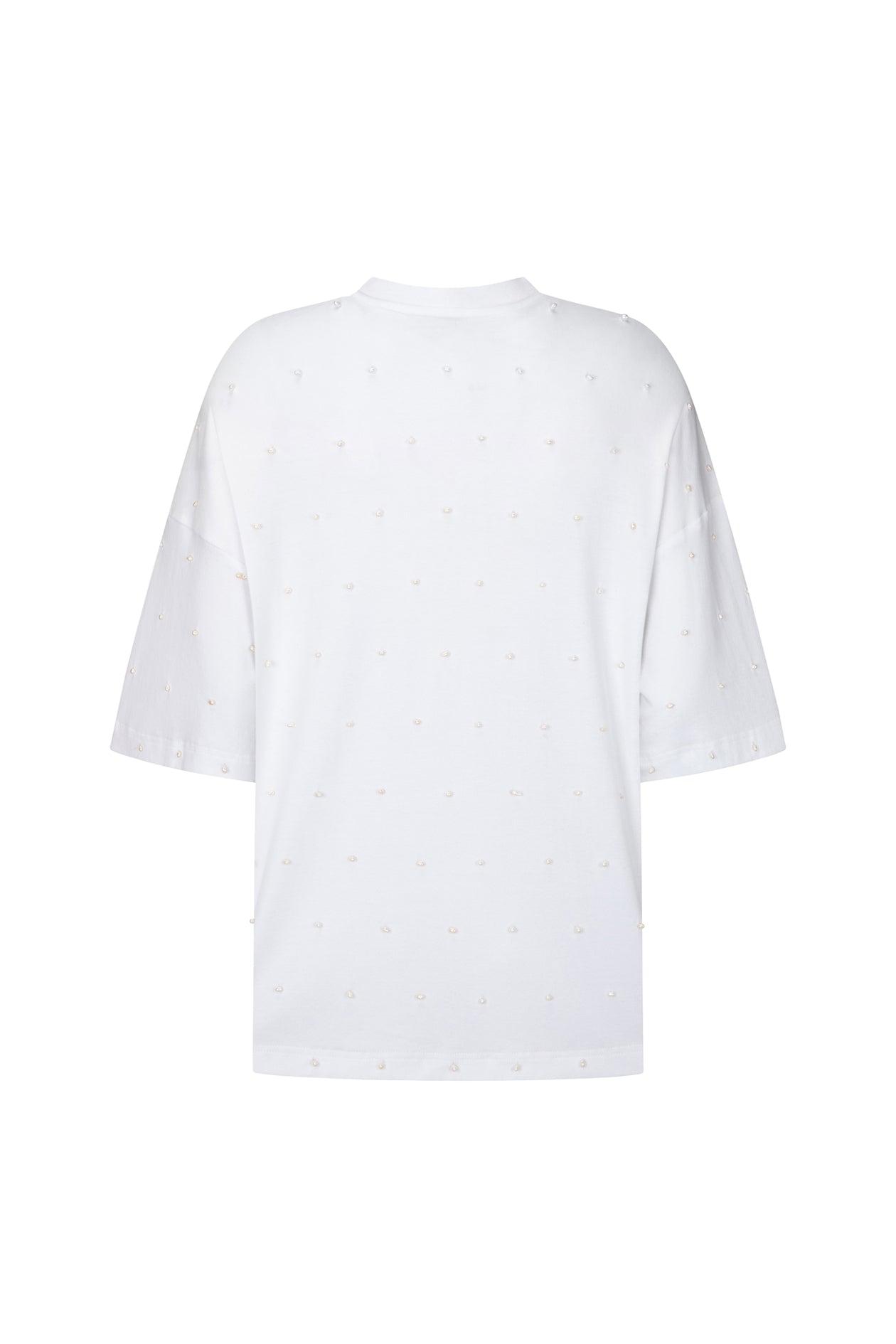 Beaded Gibson T-Shirt in Pearl Cotton